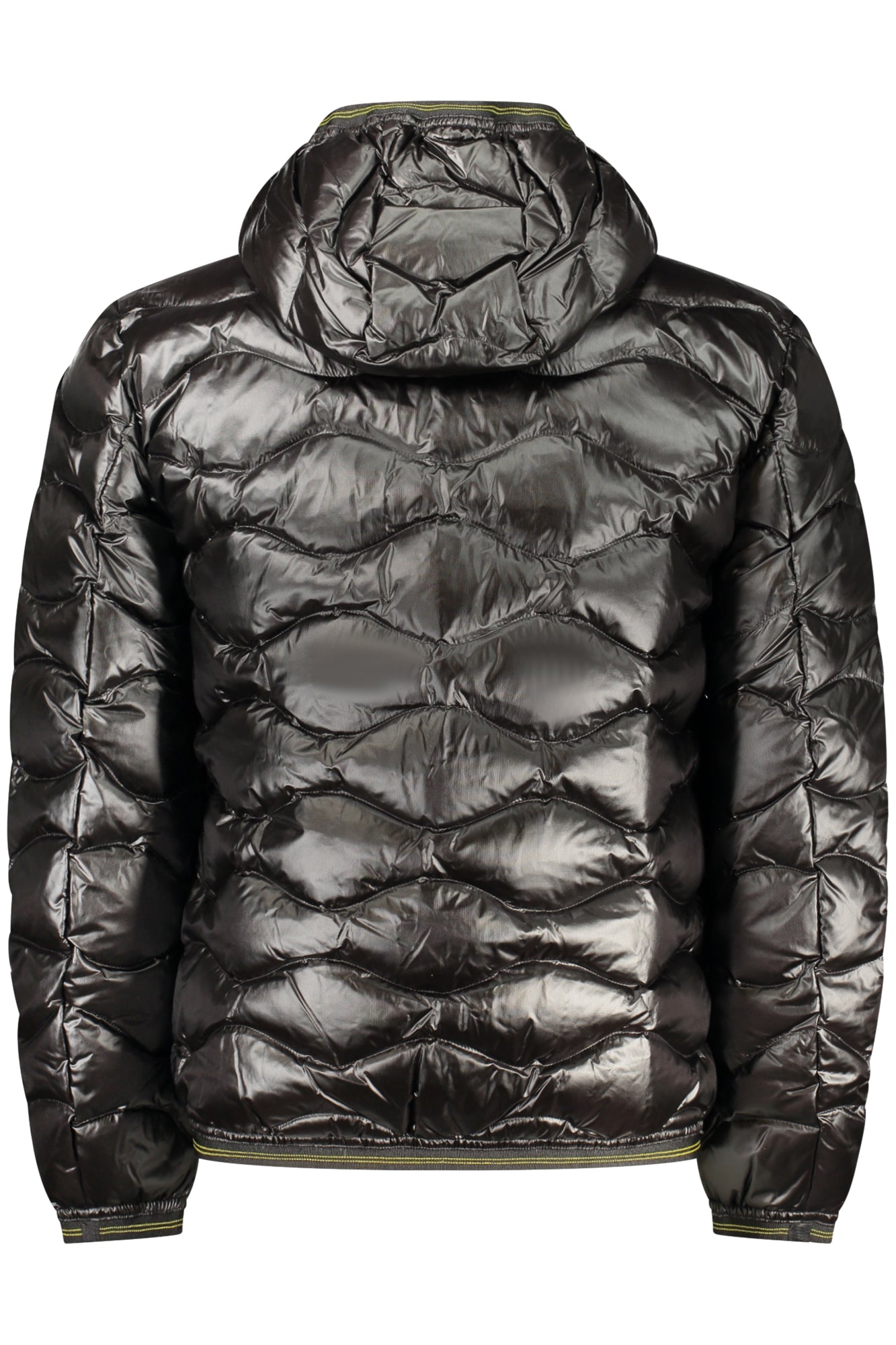 25WBLUC03074A06355_NE999 – Schwarze Herren Langarmjacke mit Kapuze und Kontrastdetails – Größe: S, M, L, XL, 2XL – Farbe: Nero