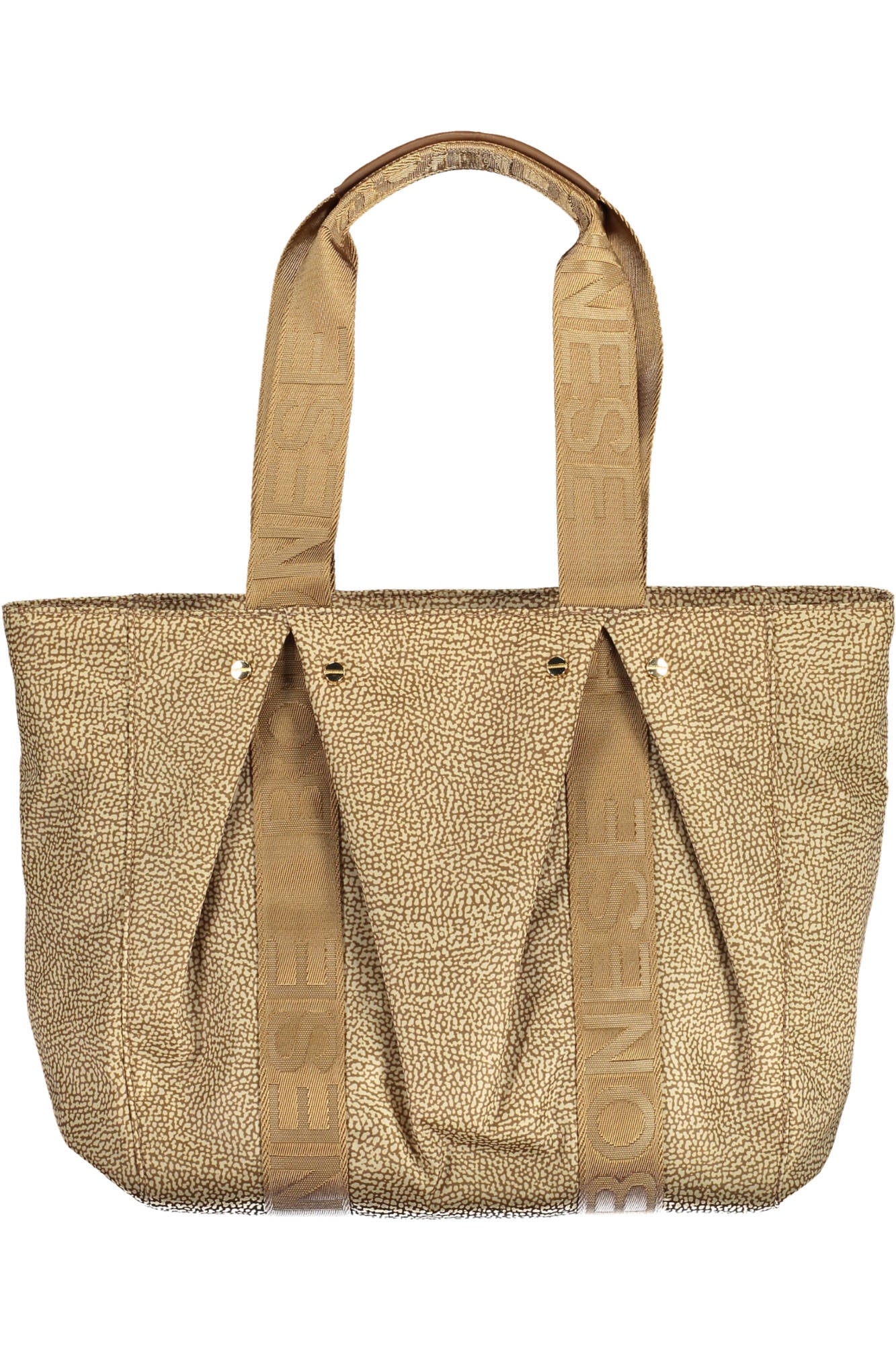 924164AH1_BEIGE_994-BEIGEBROWN – Elegante Beige Damenhandtasche: Nachhaltig & Stilvoll mit Kontrastdetails – Größe: UNI – Farbe: Beige