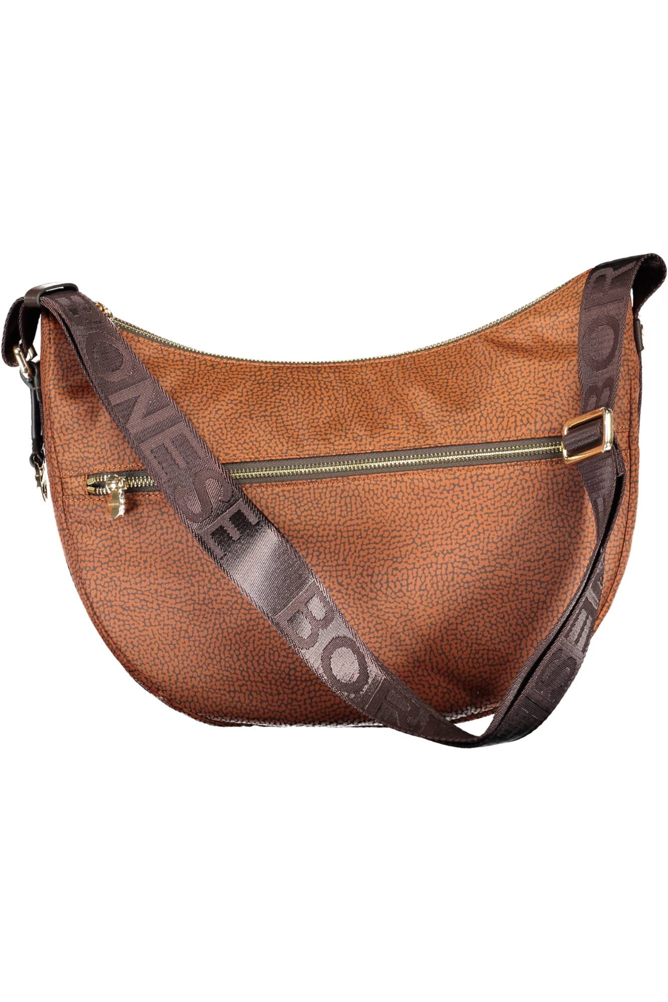934108I15_MARRONE_Q82-TABASCO – Braune Damenhandtasche aus recyceltem Nylon mit verstellbarem Gurt – Größe: UNI – Farbe: Marrone