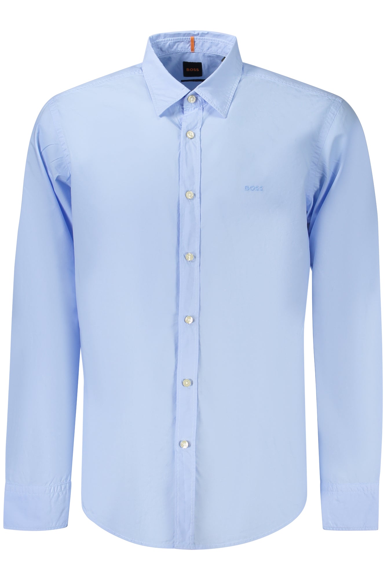 50518304RELEGANT6_AZ460 – Elegantes Herren-Langarmhemd in Blau: Regular Fit, Italienischer Kragen – Größe: S, M, L, XL – Farbe: Azzurro