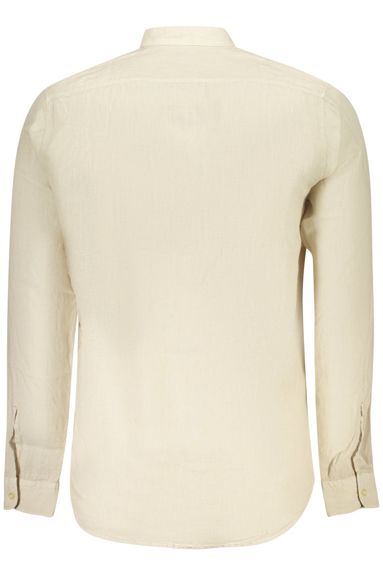50537369RACE1M_BE271 – Elegantes beiges Herrenhemd: Langarm, Regular Fit, moderner Stehkragen – Größe: XS, S, M, L, XL, 2XL – Farbe: Beige