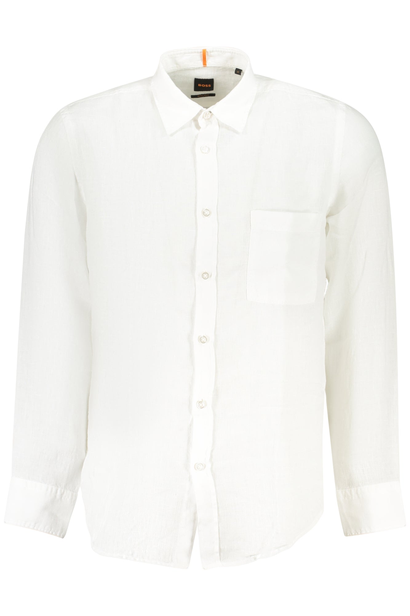 50537381RELEGANT6M_BI100 – Weißes Herren Langarmhemd - Regular Fit, Button-Down, mit Brusttasche – Größe: XS, S, M, L, XL, 2XL, 3XL – Farbe: Bianco