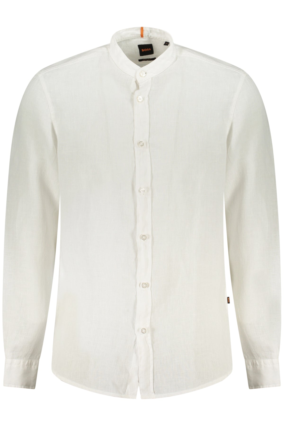50537369RACE1M_BI100 – Elegantes Herren Langarmhemd Weiß - Regular Fit & Stehkragen – Größe: XS, S, M, L, XL, 2XL – Farbe: Bianco