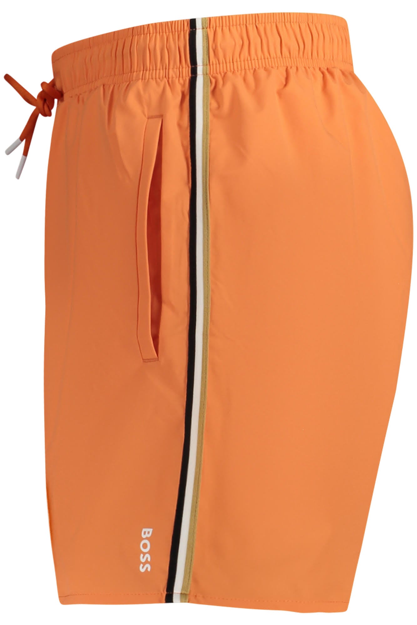 50491594ICONIC_AR823 – Stilvolle Herren-Badeshorts Orange mit Innenhose und Taschen – Größe: S, M, L, XL – Farbe: Arancione