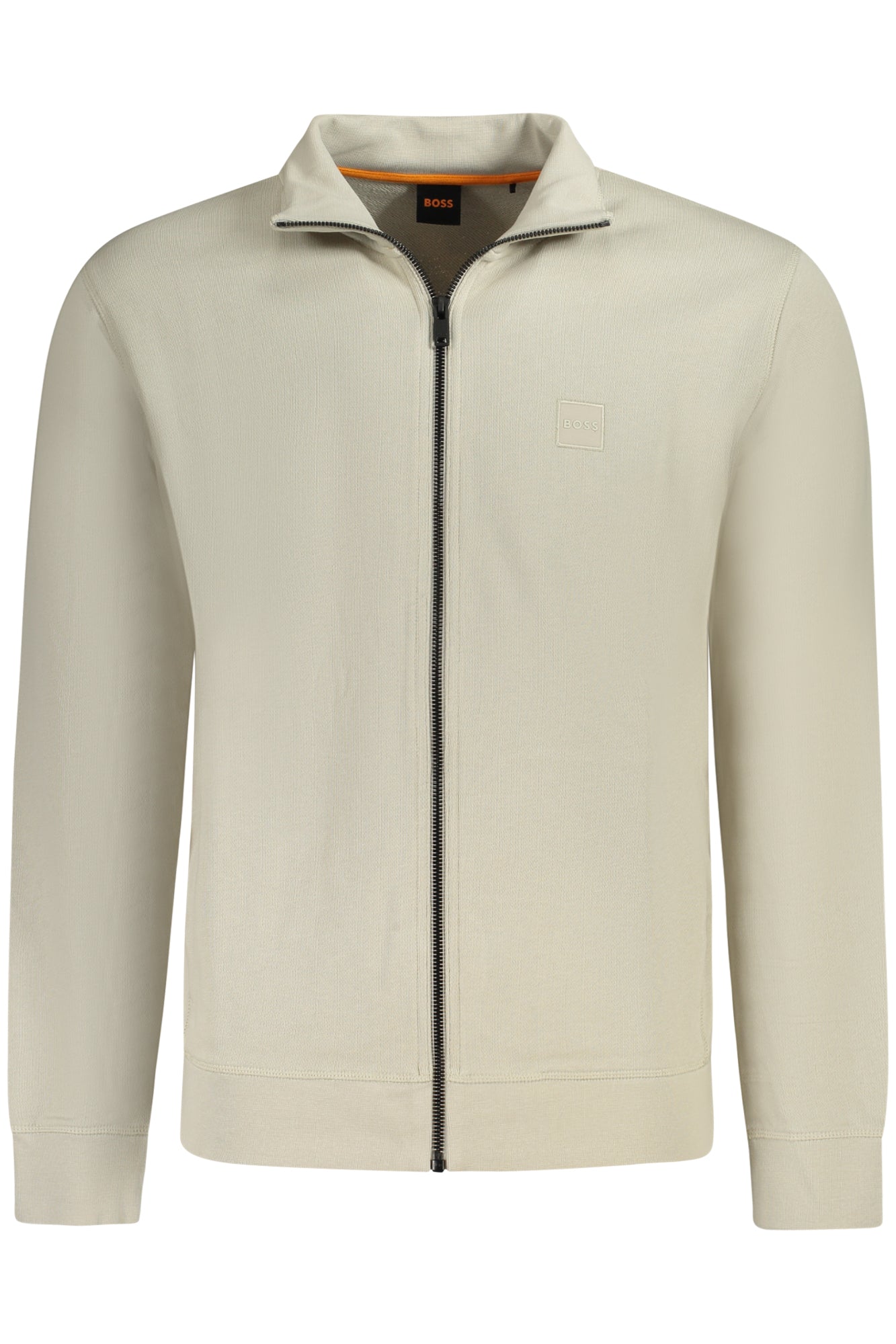 50511709ZESTART_BE271 – Beiges Herren-Sweatshirt mit Reißverschluss und Applikation – Größe: S, M, L, XL, 2XL, 3XL – Farbe: Beige