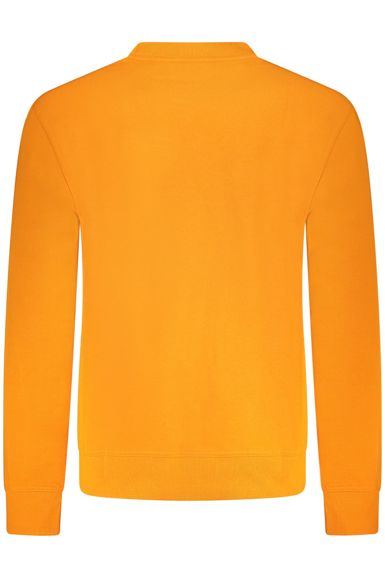 50487133WEBASICCREW_AR890 – Herren Sweatshirt Orange: Langarm, Rundhals, Bio-Baumwolle, Druck – Größe: XS, S, M, L, XL, 2XL – Farbe: Arancione