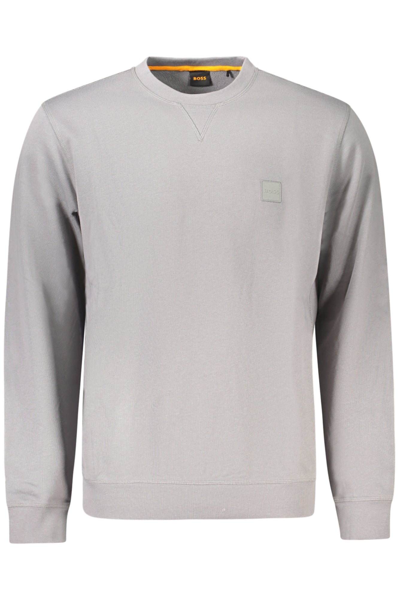 50509323WESTART_GR062 – Grauer Herren Pullover: Langarm, Rundhals, Logo-Stickerei – Größe: S, M, L, XL, 2XL – Farbe: Grigio