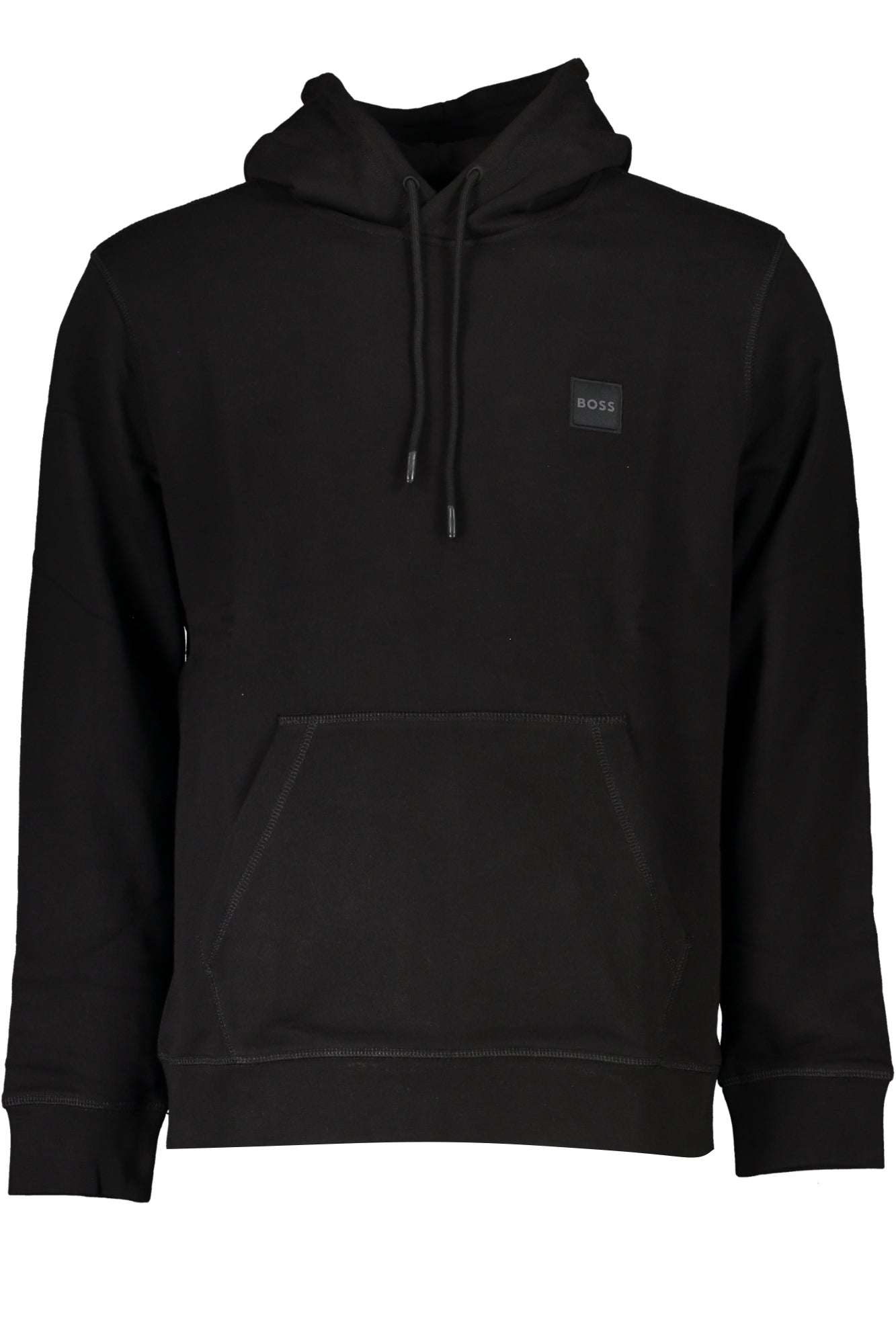 50468445WETALK_23ECAB1_NERO001 – Herren-Sweatshirt in Schwarz: Langarm, Bio-Baumwolle, Kapuze, Logo – Größe: S, M – Farbe: Nero