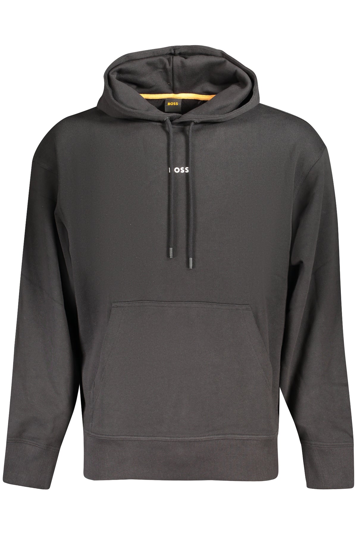 50514530WESMALLHOOD_NE001 – Stylischer Herren Langarm Kapuzenpullover Schwarz mit Aufdruck – Größe: S, M, L, XL, 2XL, 3XL – Farbe: Nero