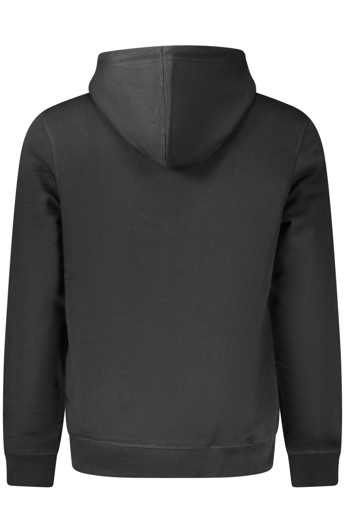 50509314WETALK_NE001 – Schwarzes Herren Sweatshirt: Kapuzenpullover mit Stickerei & Tasche – Größe: S, M, L, XL, 2XL, 3XL – Farbe: Nero