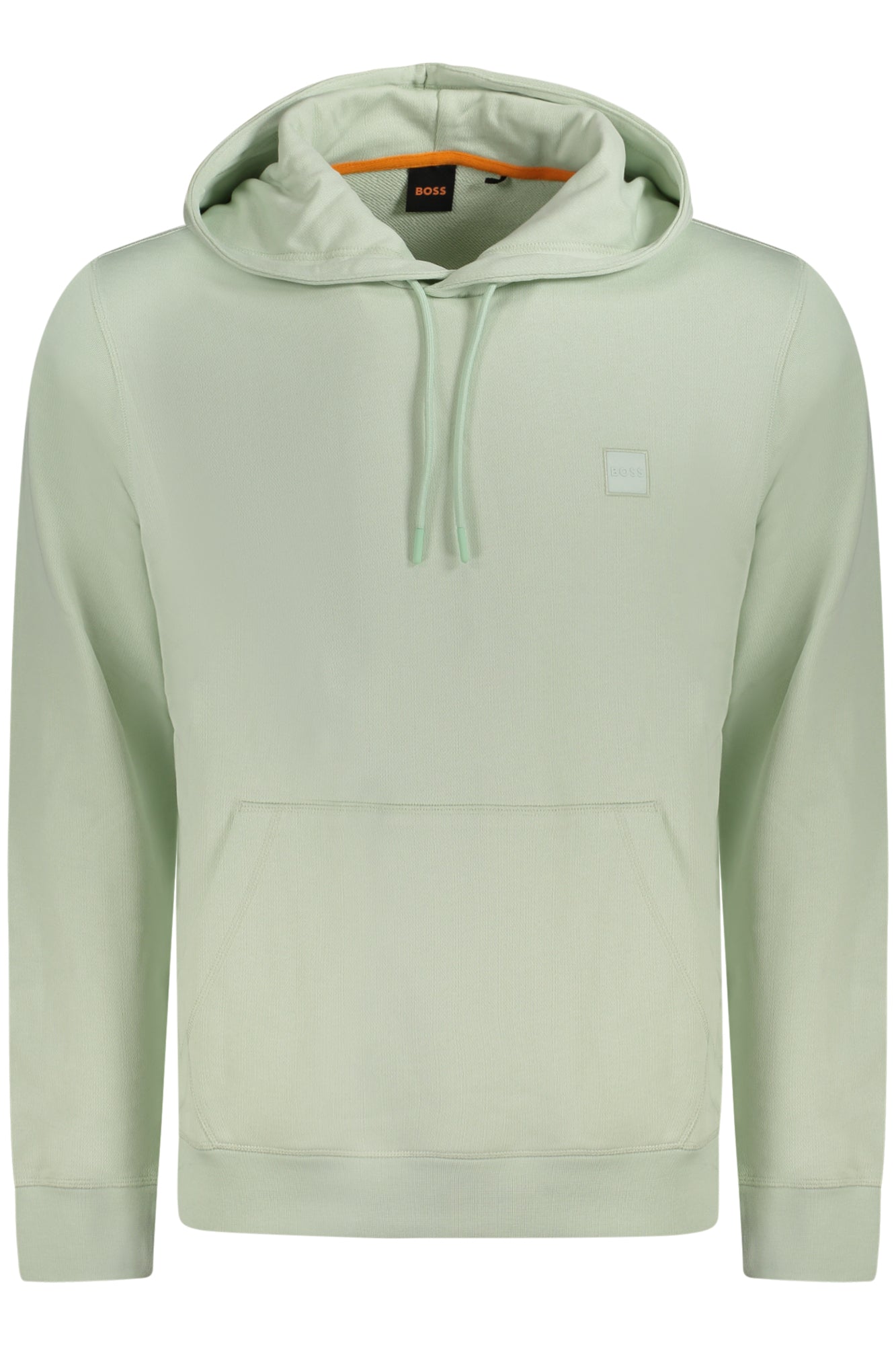 50509314WETALK_VE474 – Grünes Langarm-Kapuzenpullover für Herren mit Logo-Stickerei – Größe: XS, S, M, L, XL, 2XL, 3XL – Farbe: Verde
