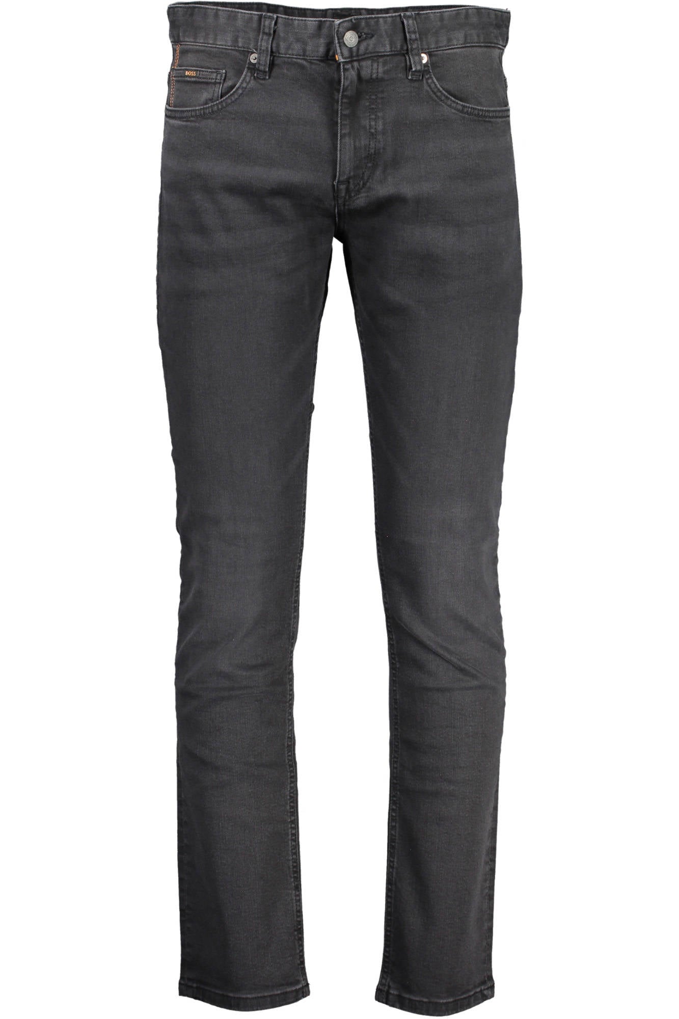 50471010DELAWARE_16FEB34_NERO008 – Nachhaltige Herren Slim Fit Jeans in Schwarz mit Kontrast-Details – Größe: 35L32, 30L32, 34L32 – Farbe: Nero
