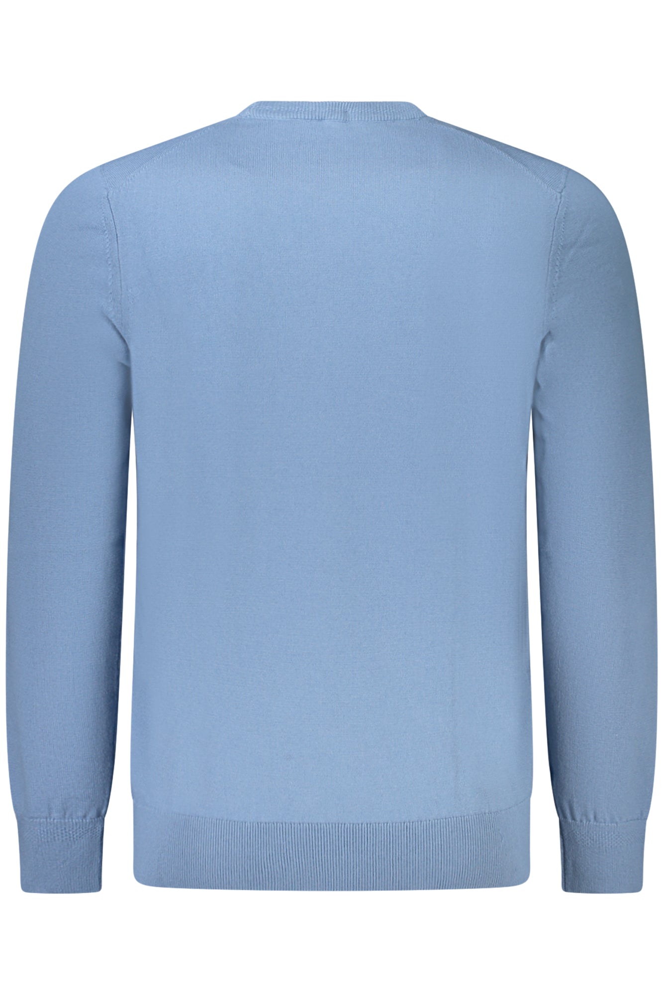 50527583KANOVANOS_AZ459 – Blauer Herrenpullover: Langarm, Rundhals, aus regenerierter Baumwolle – Größe: S, M, L, XL, 2XL, 3XL – Farbe: Azzurro
