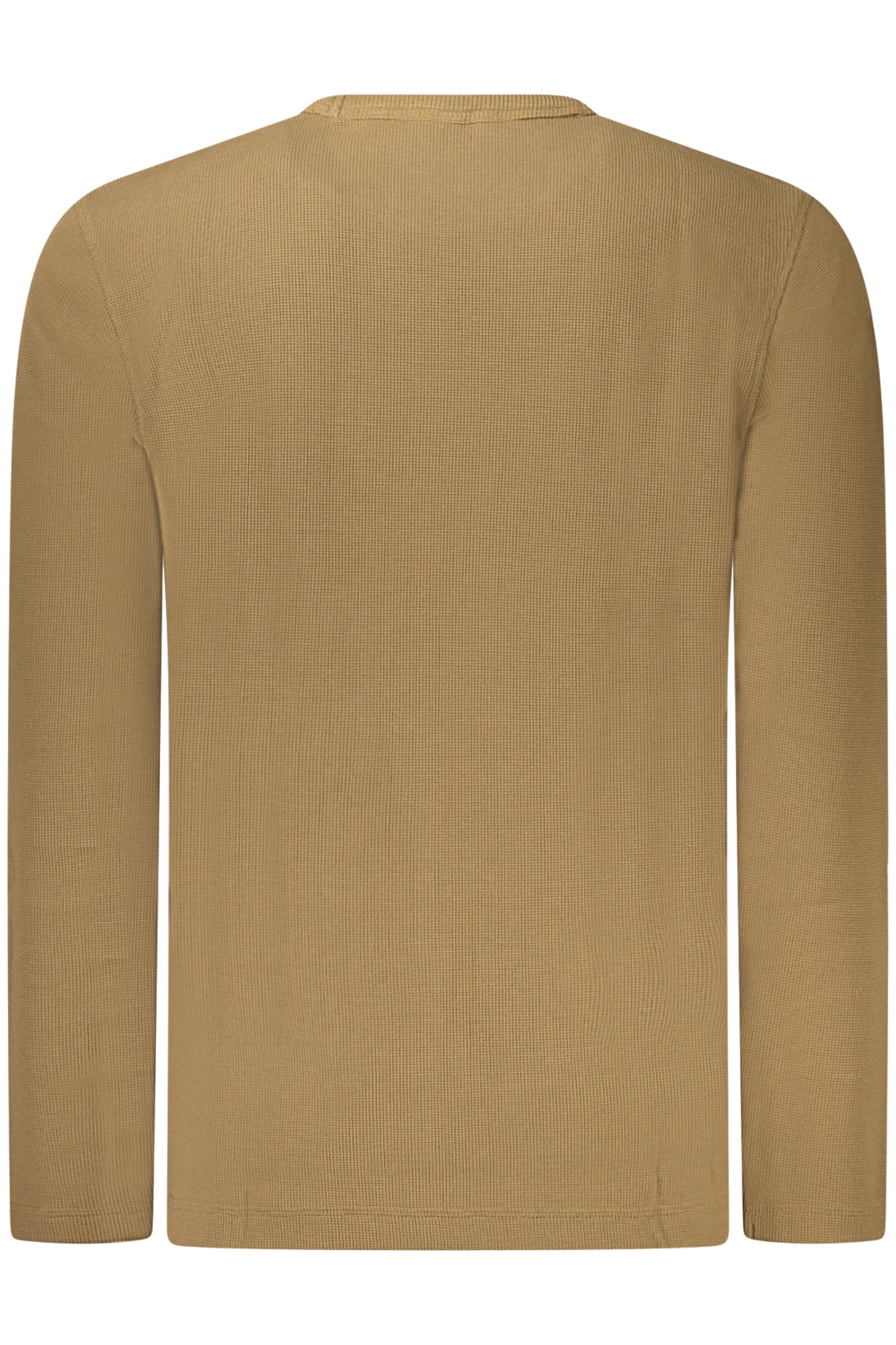 50520725TEMPESTO_MA368 – Moderner Herrenpullover Braun: Langarm, Rundhals & Stickerei Logo – Größe: S, M, L, XL, 2XL, 3XL – Farbe: Marrone