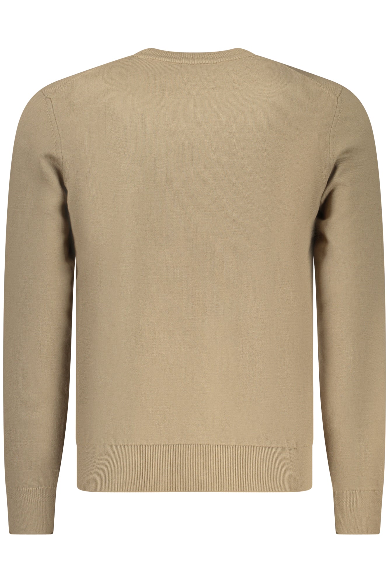 50527583KANOVANOS_MA346 – Brauner Herrenpullover aus Bio-Baumwolle mit Applikation und Logo – Größe: S, M, L, XL, 2XL – Farbe: Marrone