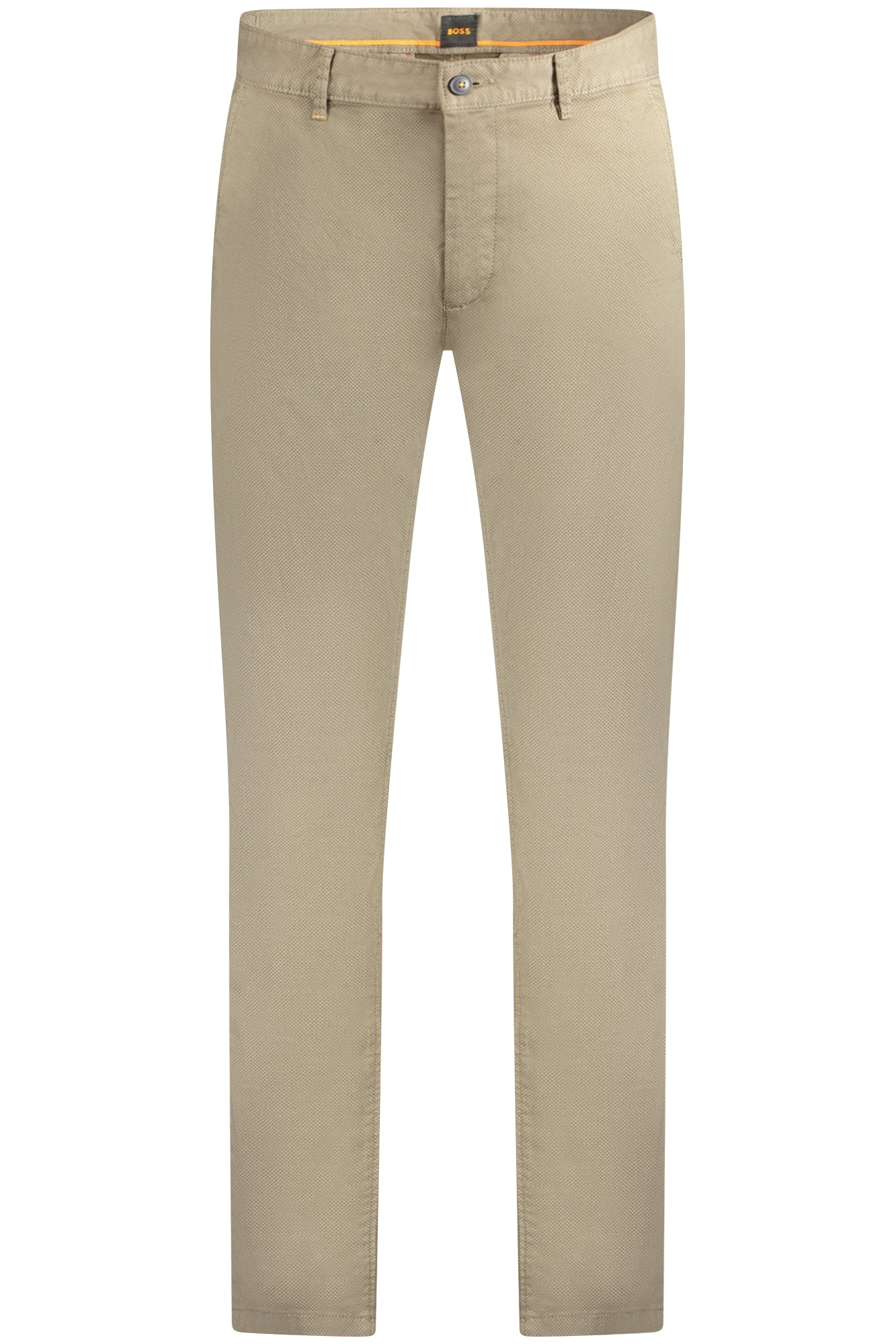 50531123CHINOSLIM_MA368 – Braune Slim Fit Herrenhose aus Regenerativer Baumwolle mit Logo – Größe: 29L32, 32L32, 34L32 – Farbe: Marrone