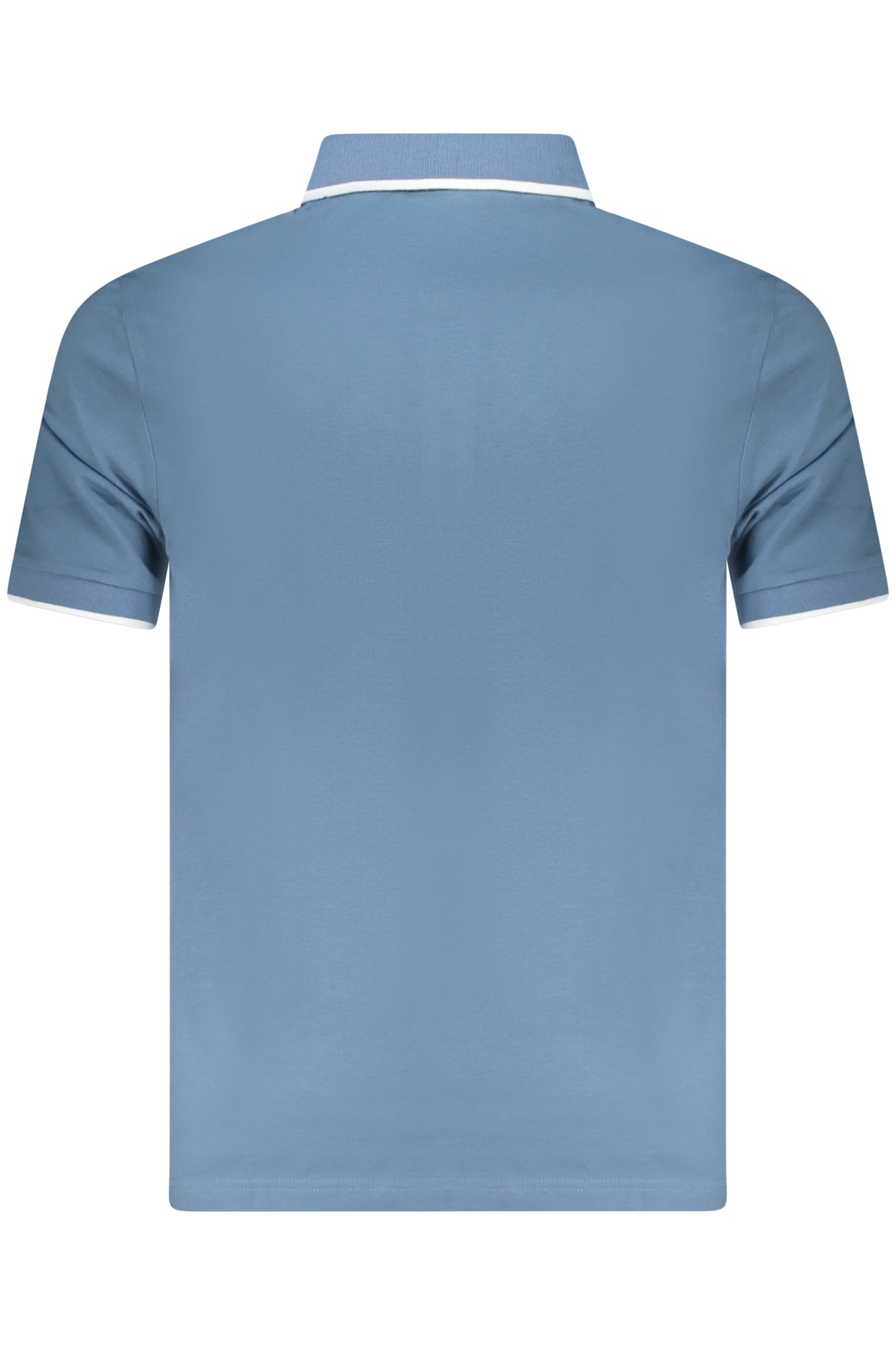 50507699PASSERTIP_AZ459 – Herren Slim Fit Polo Blau Kurzarm mit Kontrast und Stickerei – Größe: S, M, L, XL, 2XL, 3XL – Farbe: Azzurro