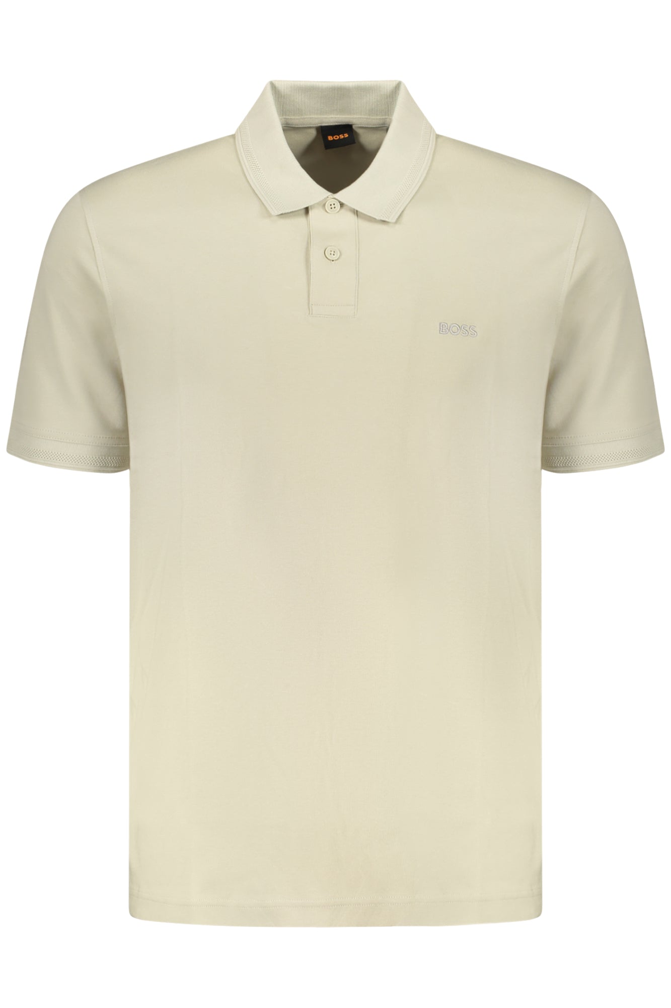 50520109PEINTERLOCK_BE271 – Elegantes Herren-Poloshirt Beige - Kontrastdetails & Stickerei – Größe: S, M, L, XL, 2XL, 3XL, 4XL – Farbe: Beige