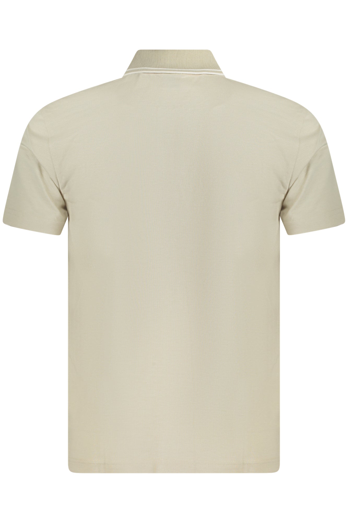 50507814PEOXFORDNEW_BE271 – Elegantes Herren Kurzarm-Poloshirt in Beige mit Kontrastdetails – Größe: S, M, L, XL, 3XL, 4XL, 2XL – Farbe: Beige