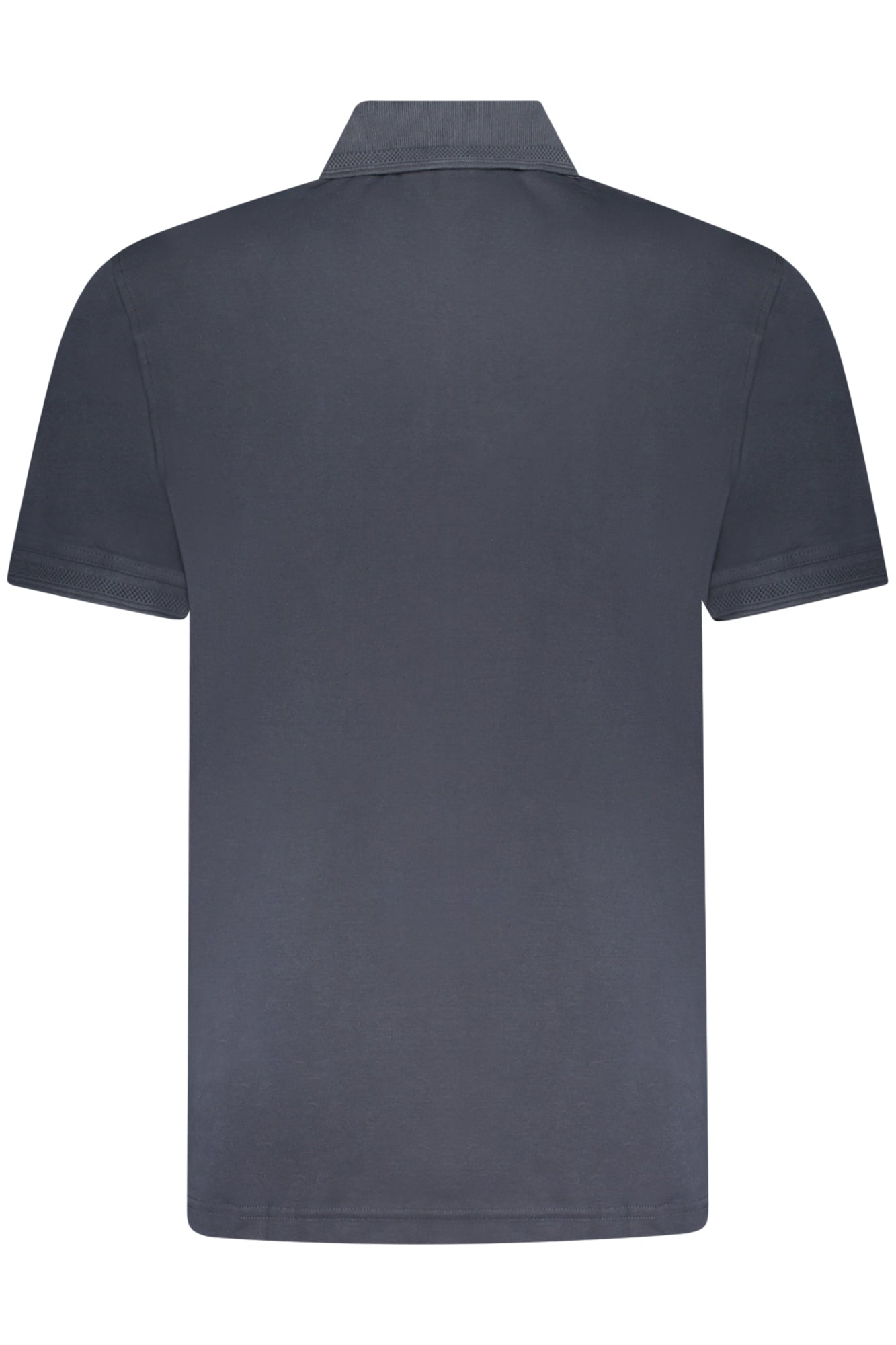 50520109PEINTERLOCK_BL404 – Elegantes Herren Kurzarm-Polo in Blau mit Kontrastdetails & Stickerei – Größe: S, M, L, XL, 2XL, 3XL, 4XL – Farbe: Blu