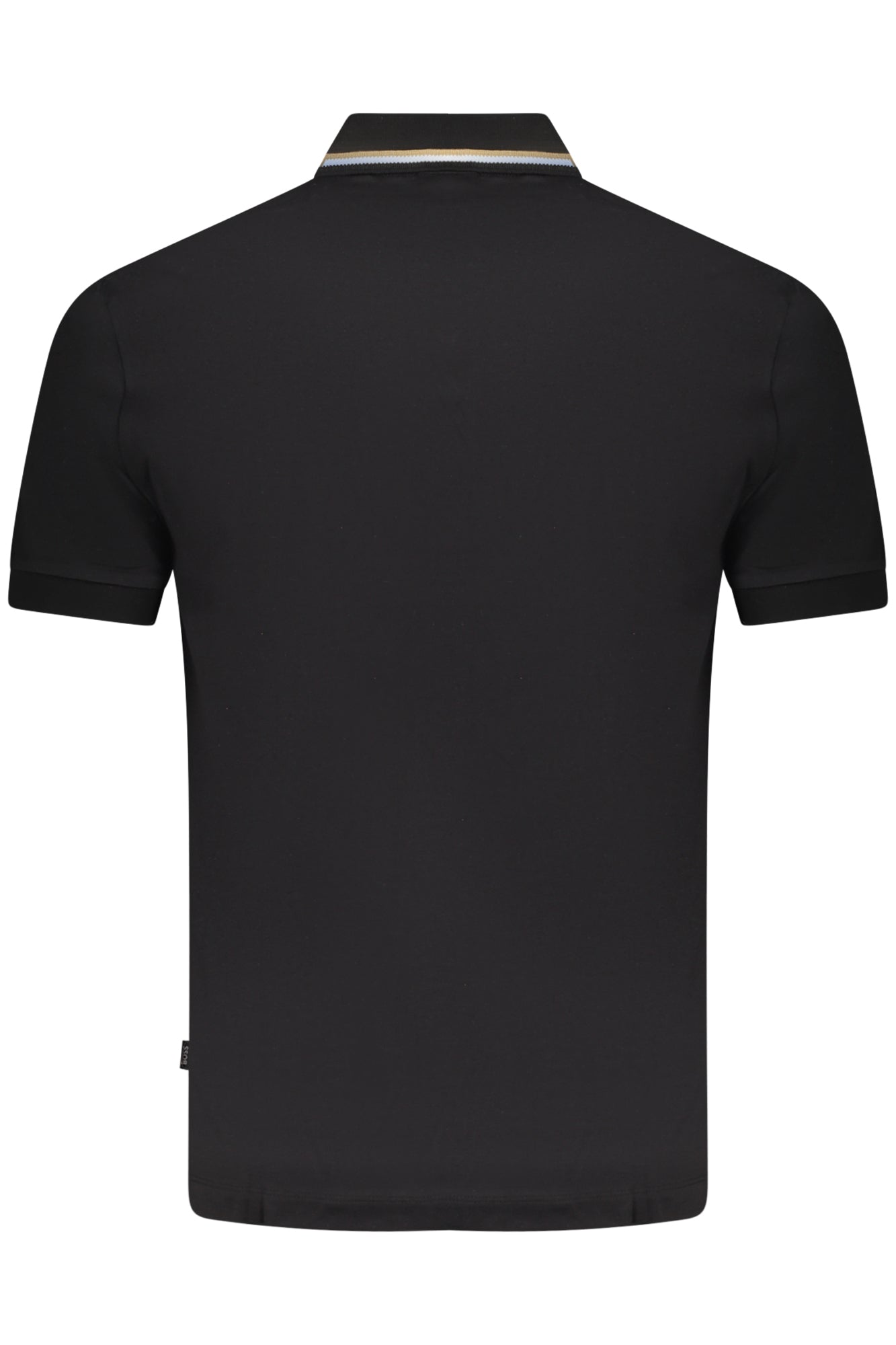 50469360PENROSE38_NE001 – Elegantes Schwarzes Polo-Hemd für Herren – Slim Fit mit Kontrastdetails – Größe: S, M, L, XL, 2XL – Farbe: Nero