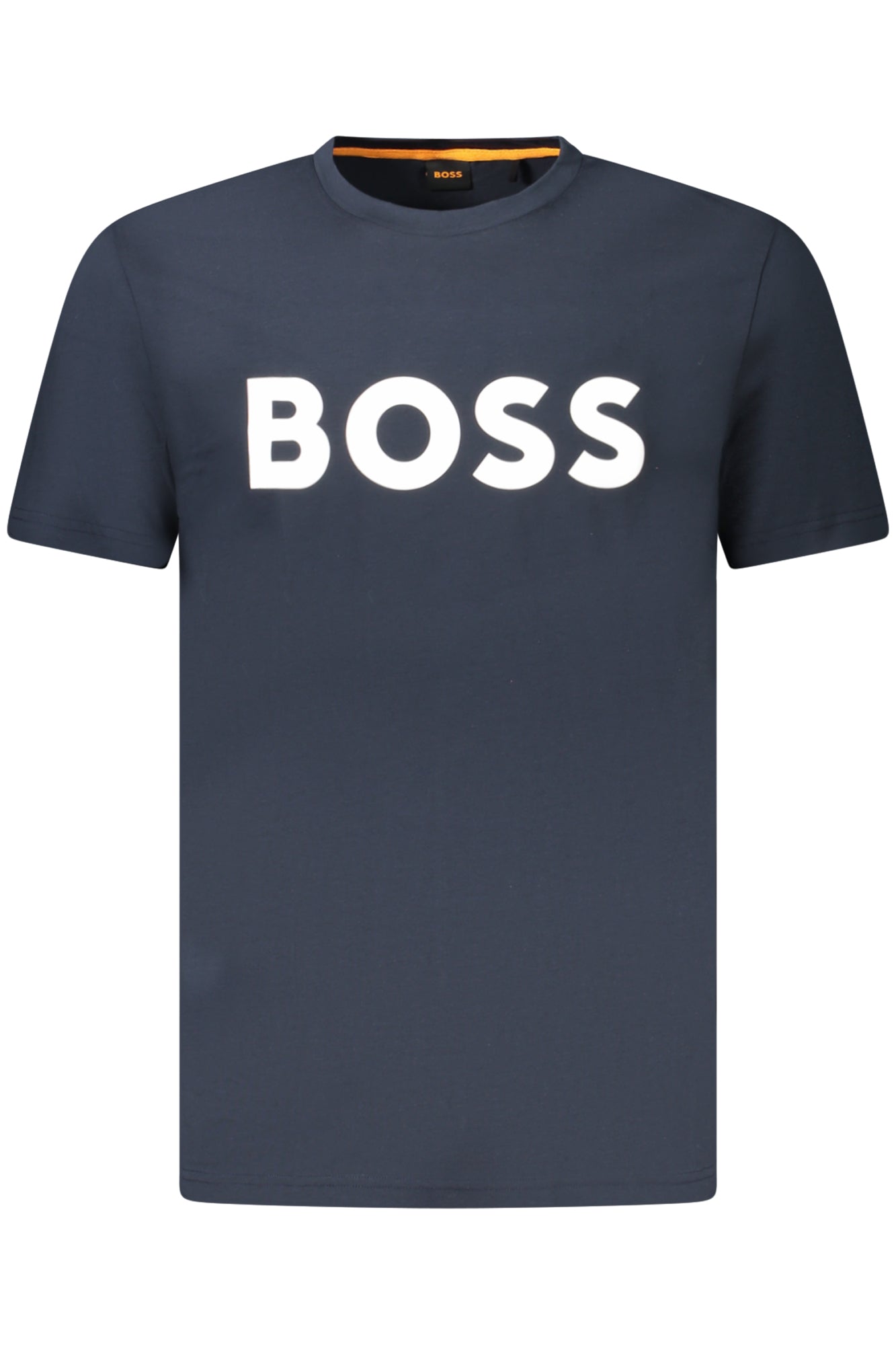 50481923THINKING1_BL404 – Herren Kurzarm-T-Shirt Blau: Rundhals, Druck, Bio-Baumwolle – Größe: S, M, L, XL, 2XL – Farbe: Blu