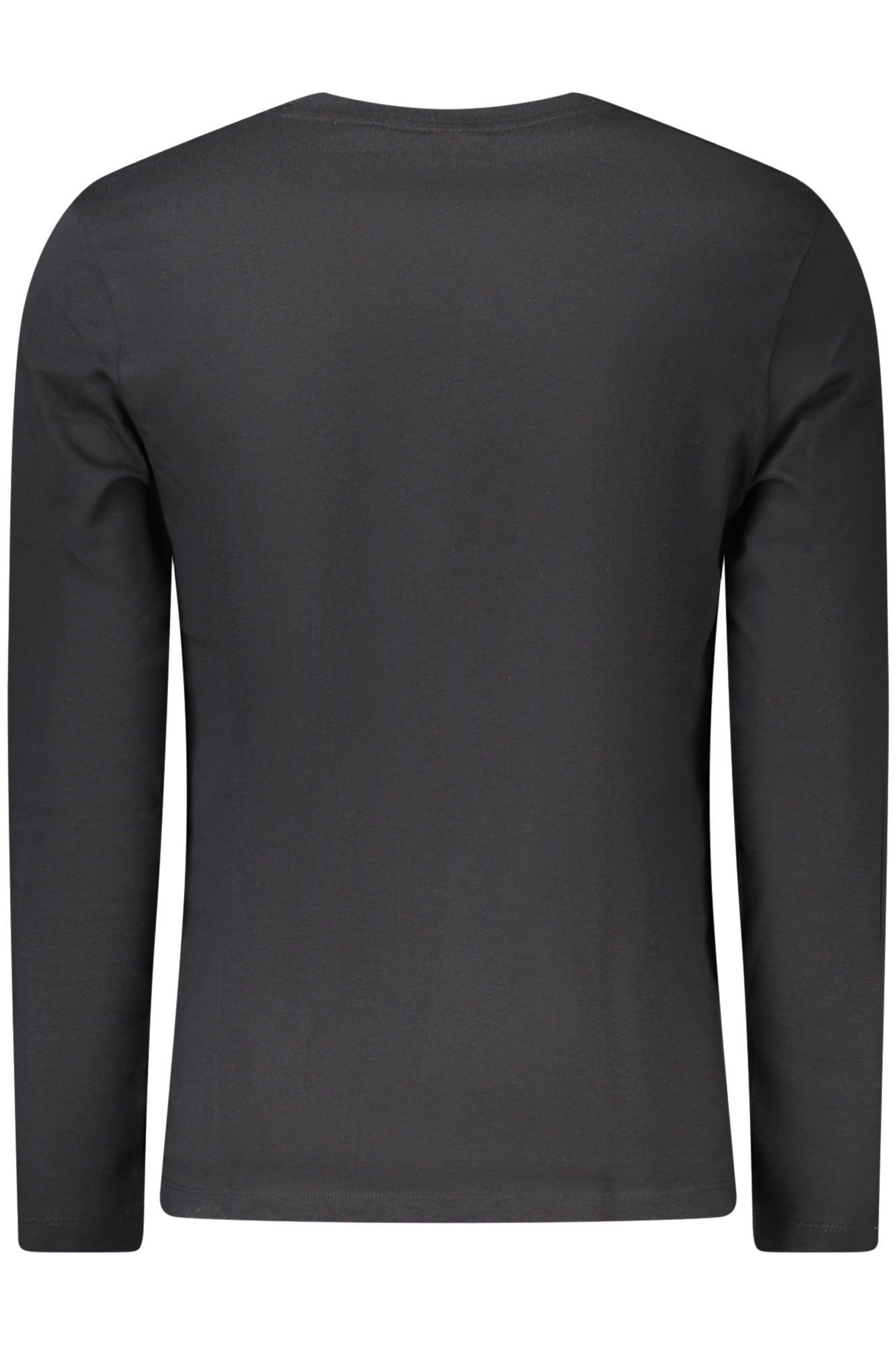 50512111TACKS_NE001 – Elegantes Herren Langarmshirt Schwarz mit Rundhals und Stickerei – Größe: S, M, L, XL, 2XL – Farbe: Nero