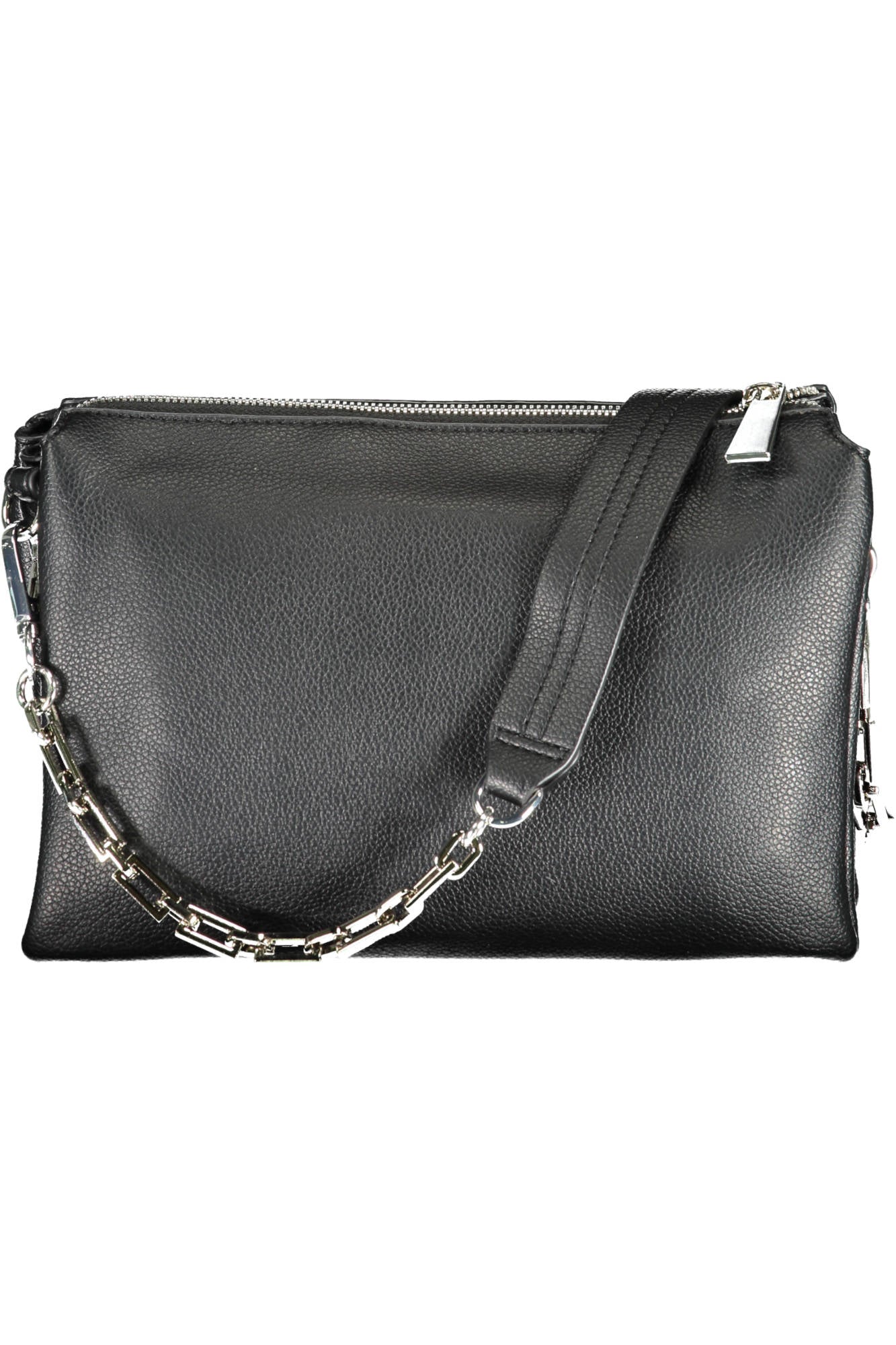 20100110_NERO_293-BLK – Elegante schwarze Damenhandtasche mit vielseitigen Tragemöglichkeiten – Größe: UNI – Farbe: Nero