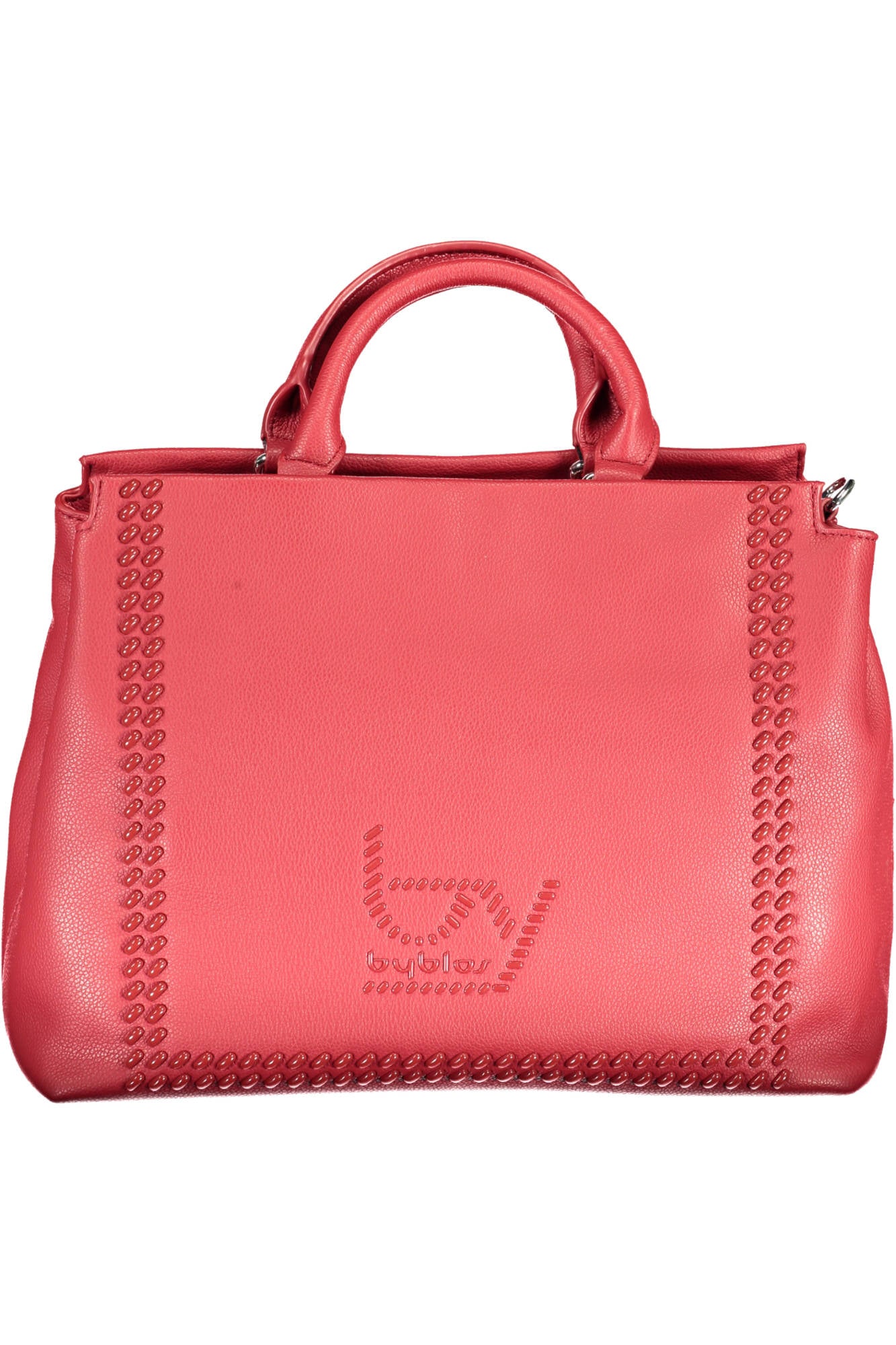 20100107_ROSSO_333-RED – Damen Handtasche Rot mit 2 Henkeln & abnehmbarem Schulterriemen – Größe: UNI – Farbe: Rosso