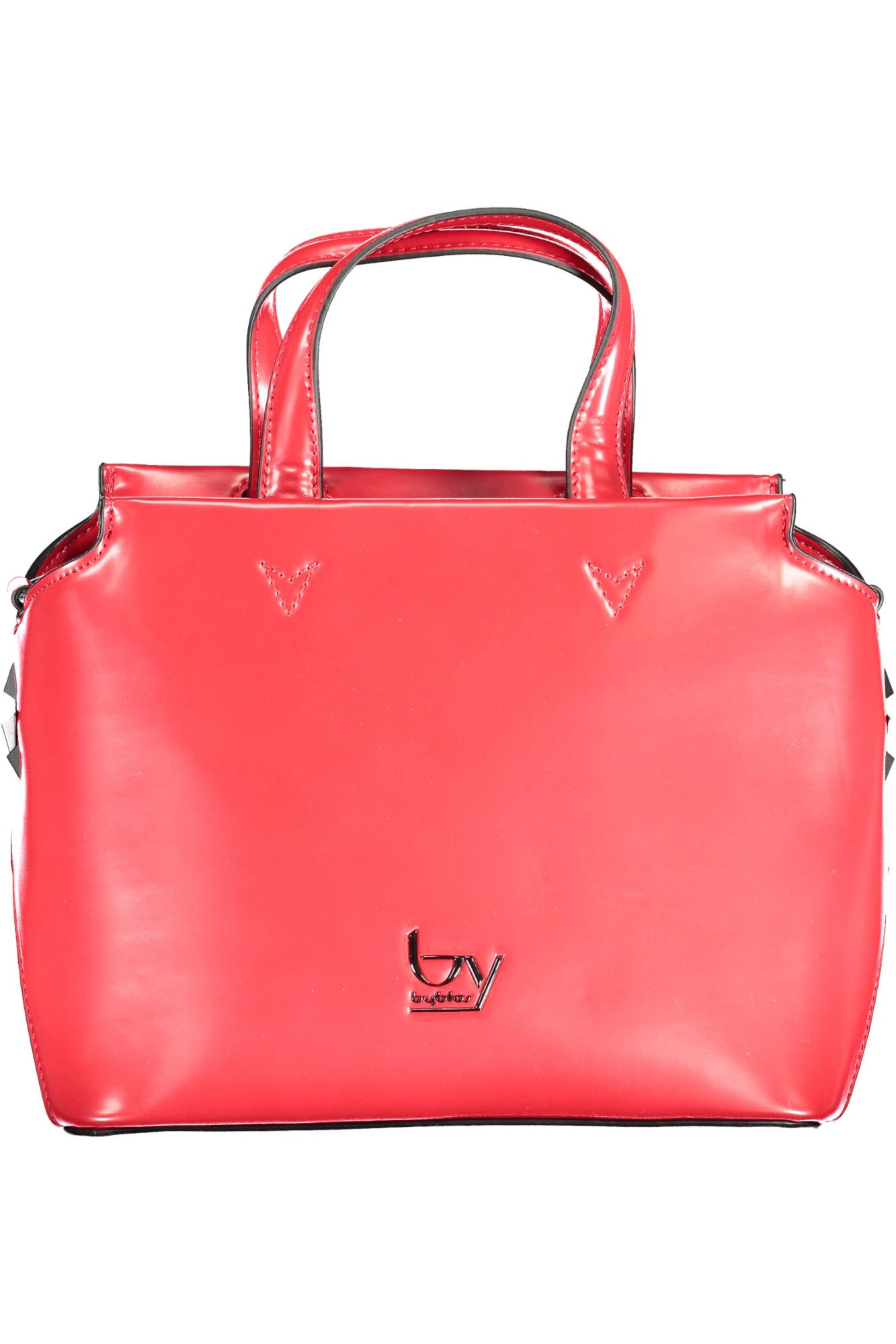 20100096_ROSSO_4189-CHERRY – Elegante rote Damenhandtasche mit verstellbarem Riemen und Fächern – Größe: UNI – Farbe: Rosso
