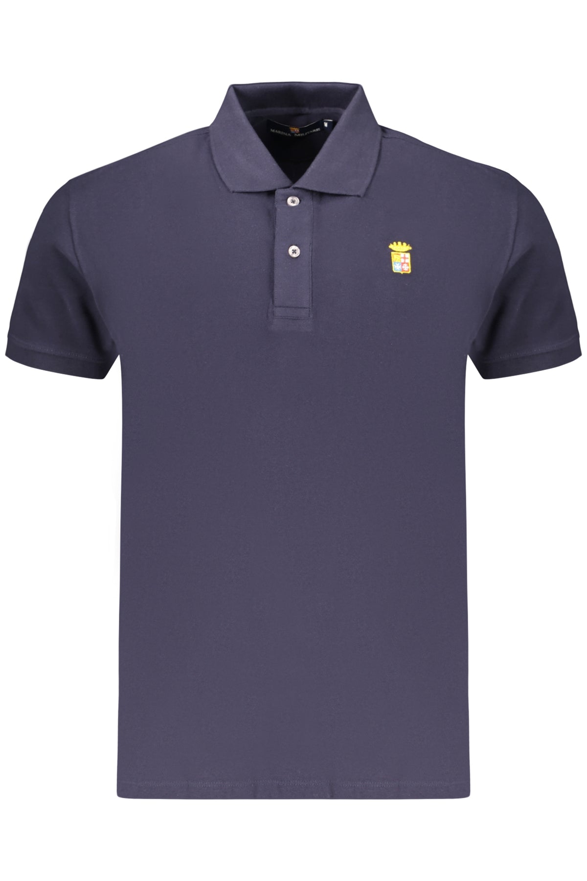 MYL200C_BL04 – Herren Kurzarm-Poloshirt Blau mit Stickerei und Knöpfen – Größe: M, S, L, XL, 2XL, 3XL – Farbe: Blu