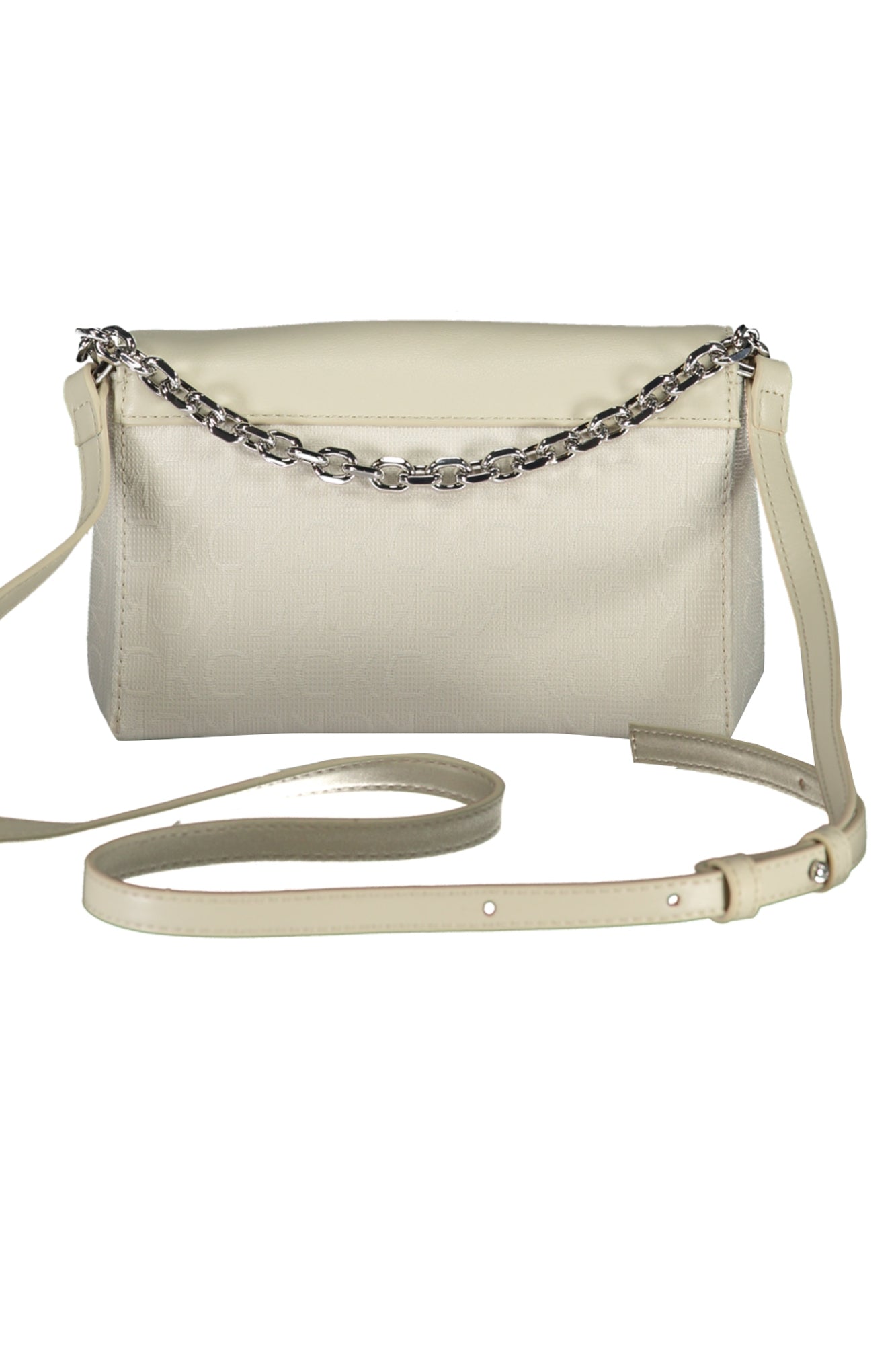 K60K611989_BEPC4 – Stylische Beige Damen-Tasche mit Kettenhenkel aus recyceltem Polyester – Größe: UNI – Farbe: Beige