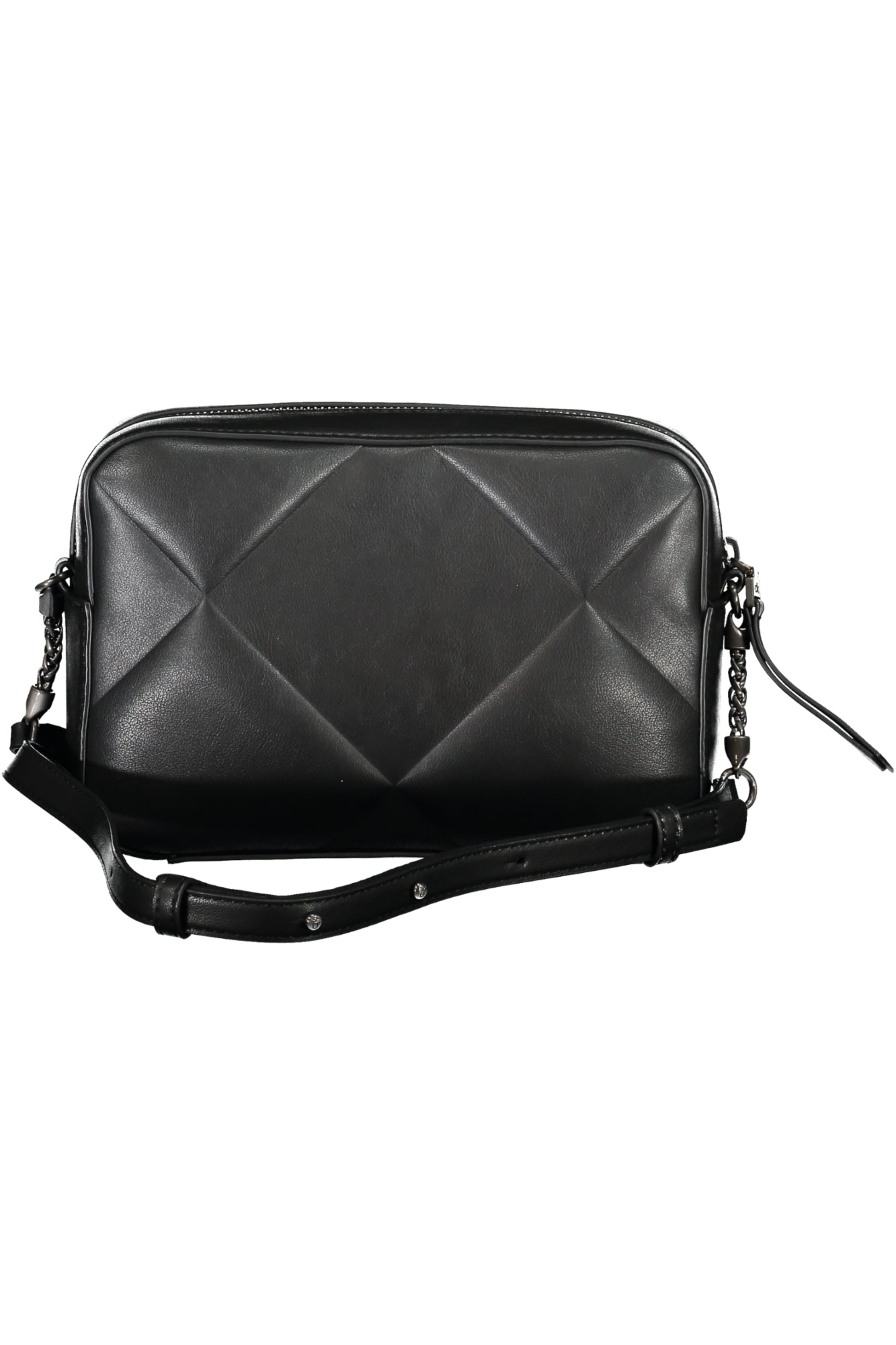 K60K610767_NEBEH – Schwarze Damen-Umhängetasche mit Logo, verstellbar & nachhaltig – Größe: UNI – Farbe: Nero