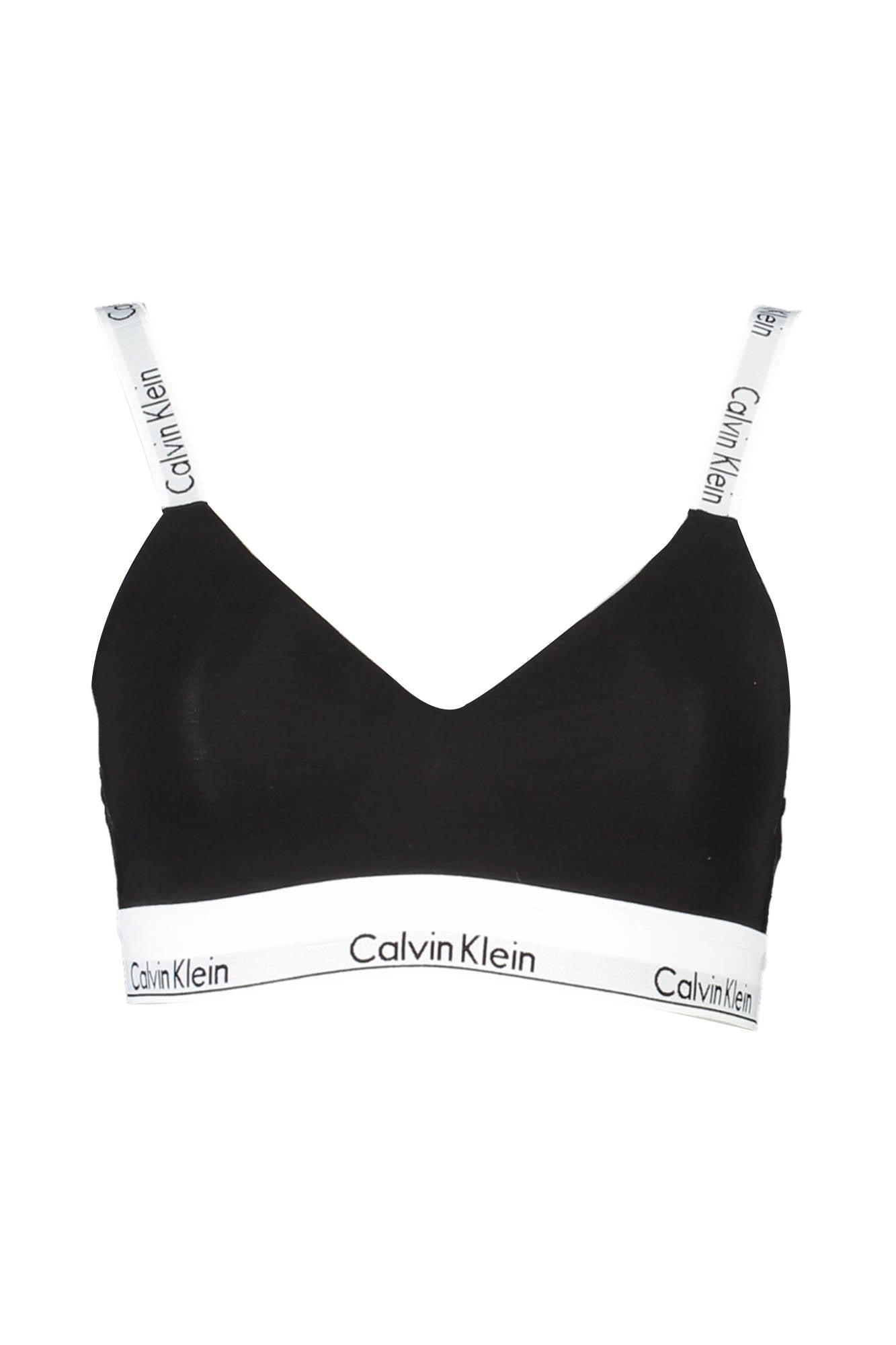 000QF7059E_NERO_UB1 – Stylisher schwarzer Damen-Bralette mit gepolsterten Cups und Details – Größe: XS, M, L – Farbe: Nero