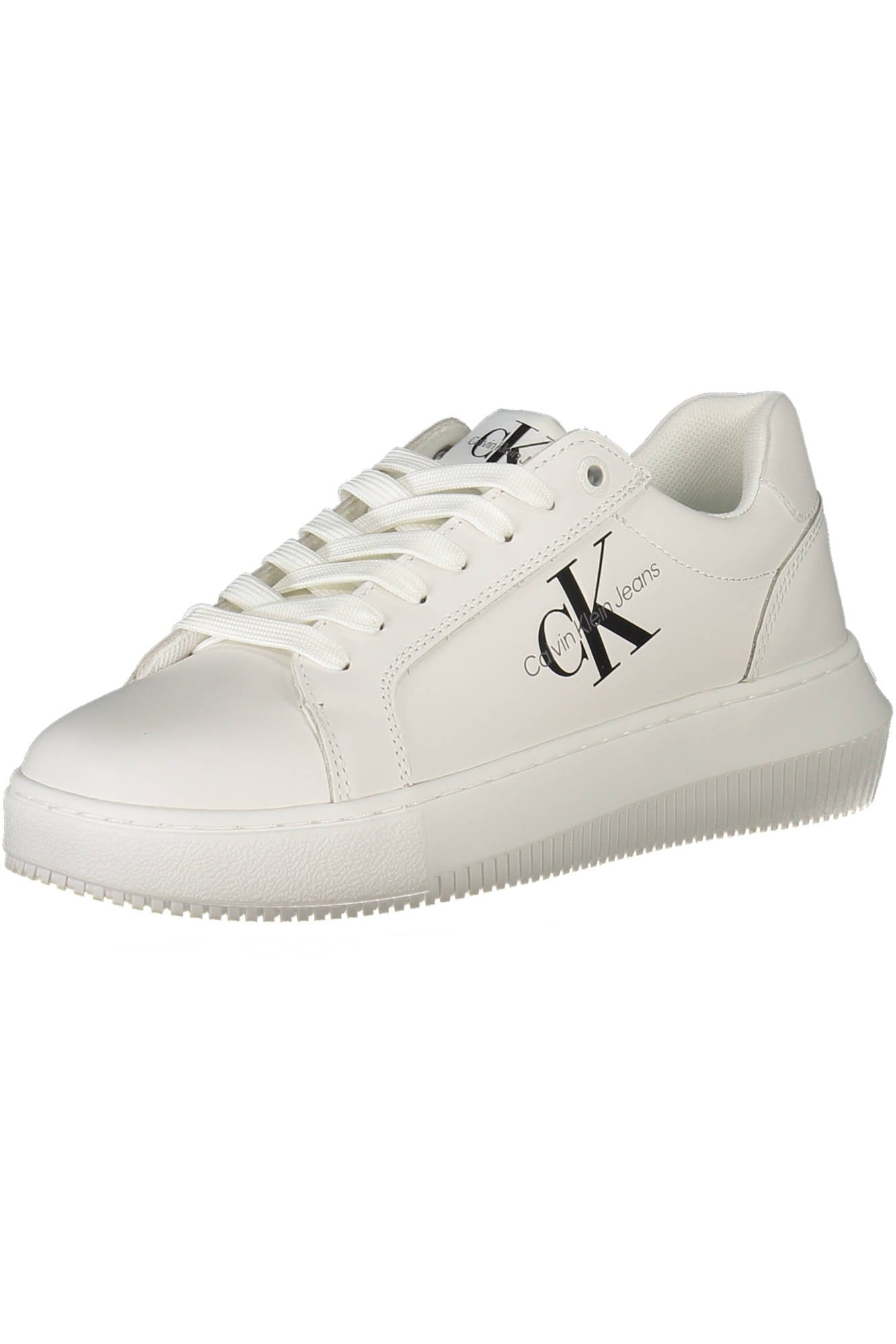 YW0YW00823F_BIANCO_YBR – Stilvolle weiße Damensportschuhe mit recyceltem Polyester entdecken – Größe: 36, 37, 38, 39, 40, 41 – Farbe: Bianco