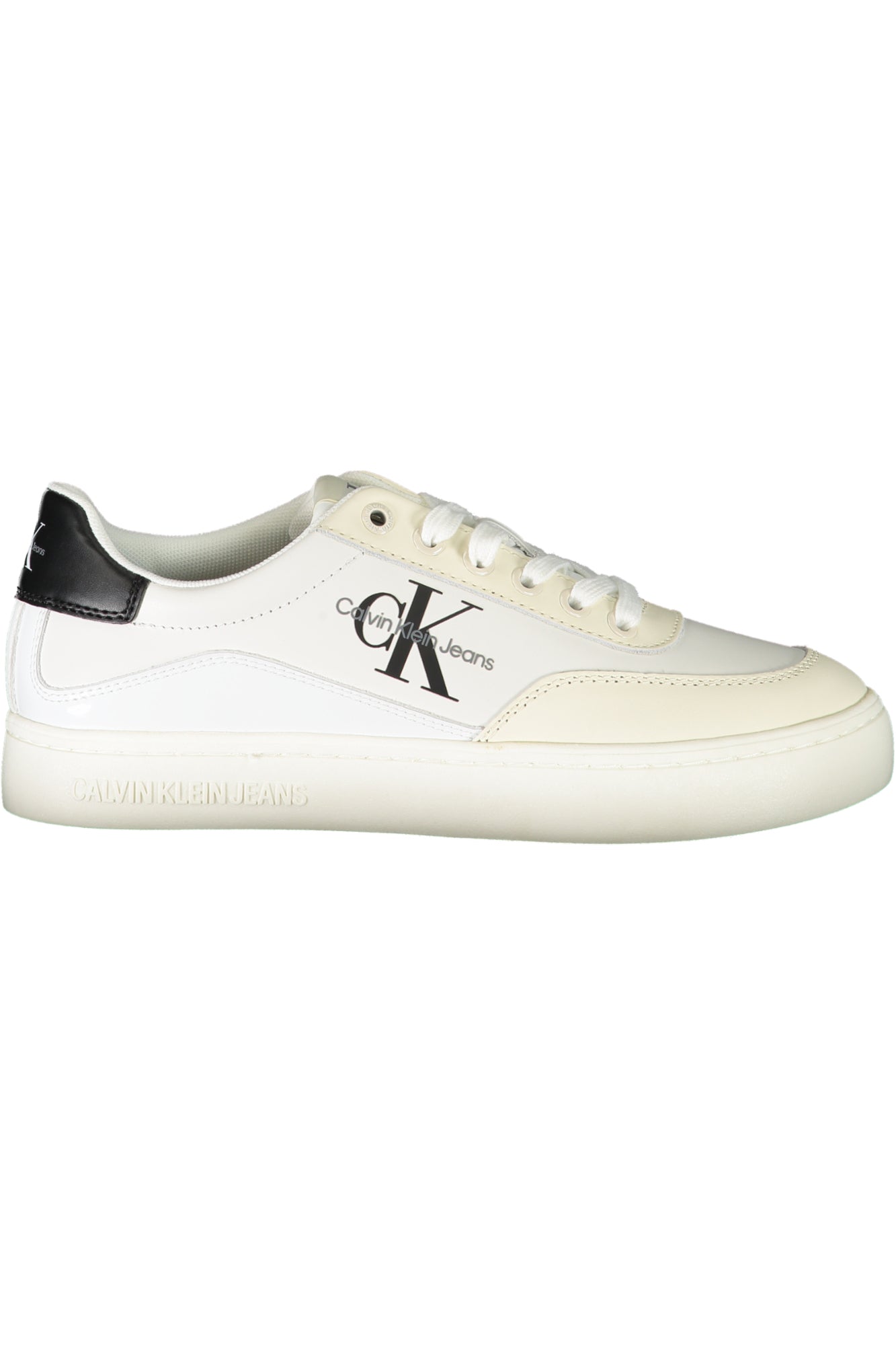 YW0YW01296_BI01W – Damen Sportschuh Weiß: Nachhaltig mit recyceltem Material & Kontrasten – Größe: 36, 37, 38, 39, 40, 41 – Farbe: Bianco