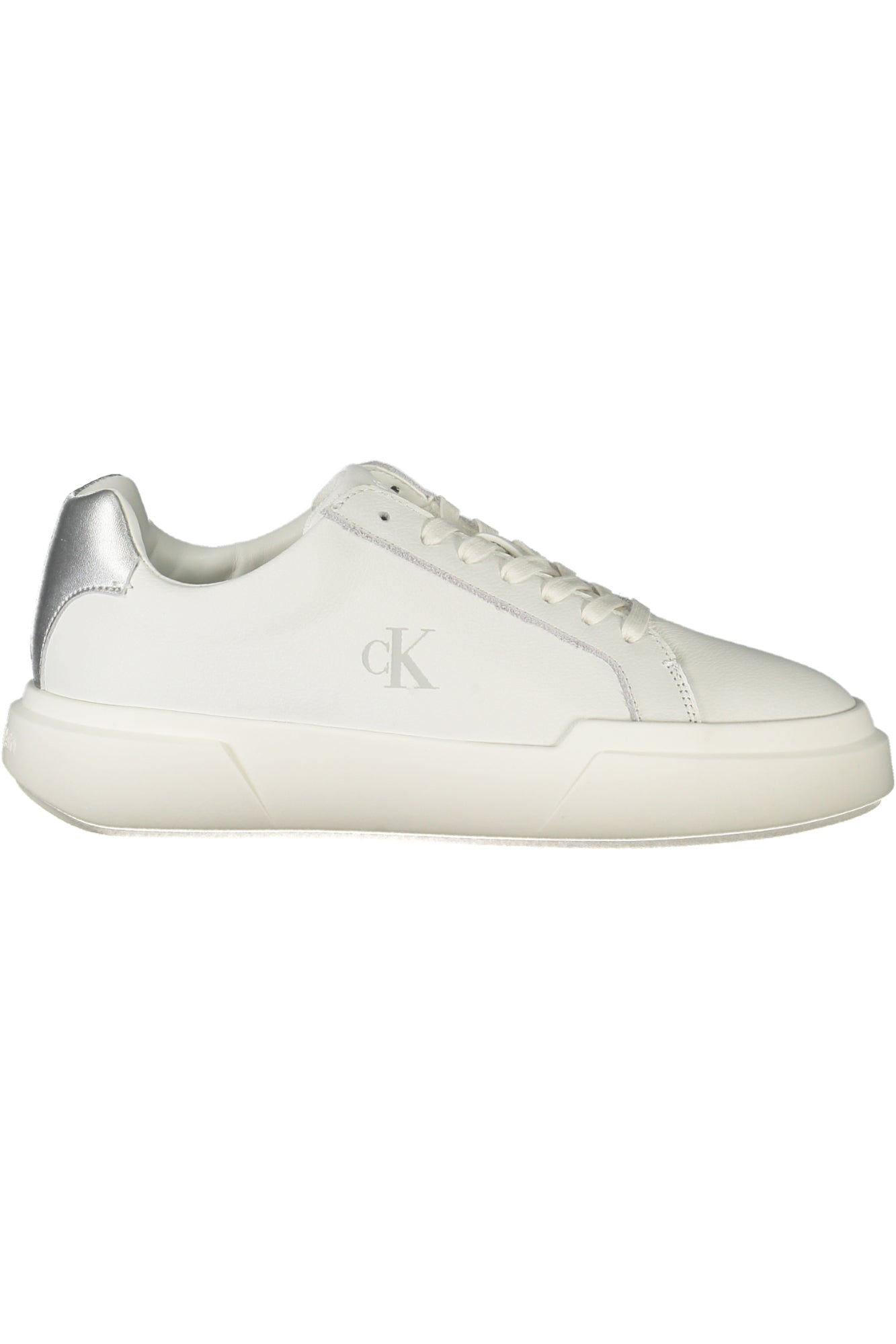 YW0YW01948_BI0LC – Damen Sportschuhe Weiß mit Silberdetails und Komforteinlegesohle – Größe: 36, 37, 38, 39, 40, 41 – Farbe: Bianco