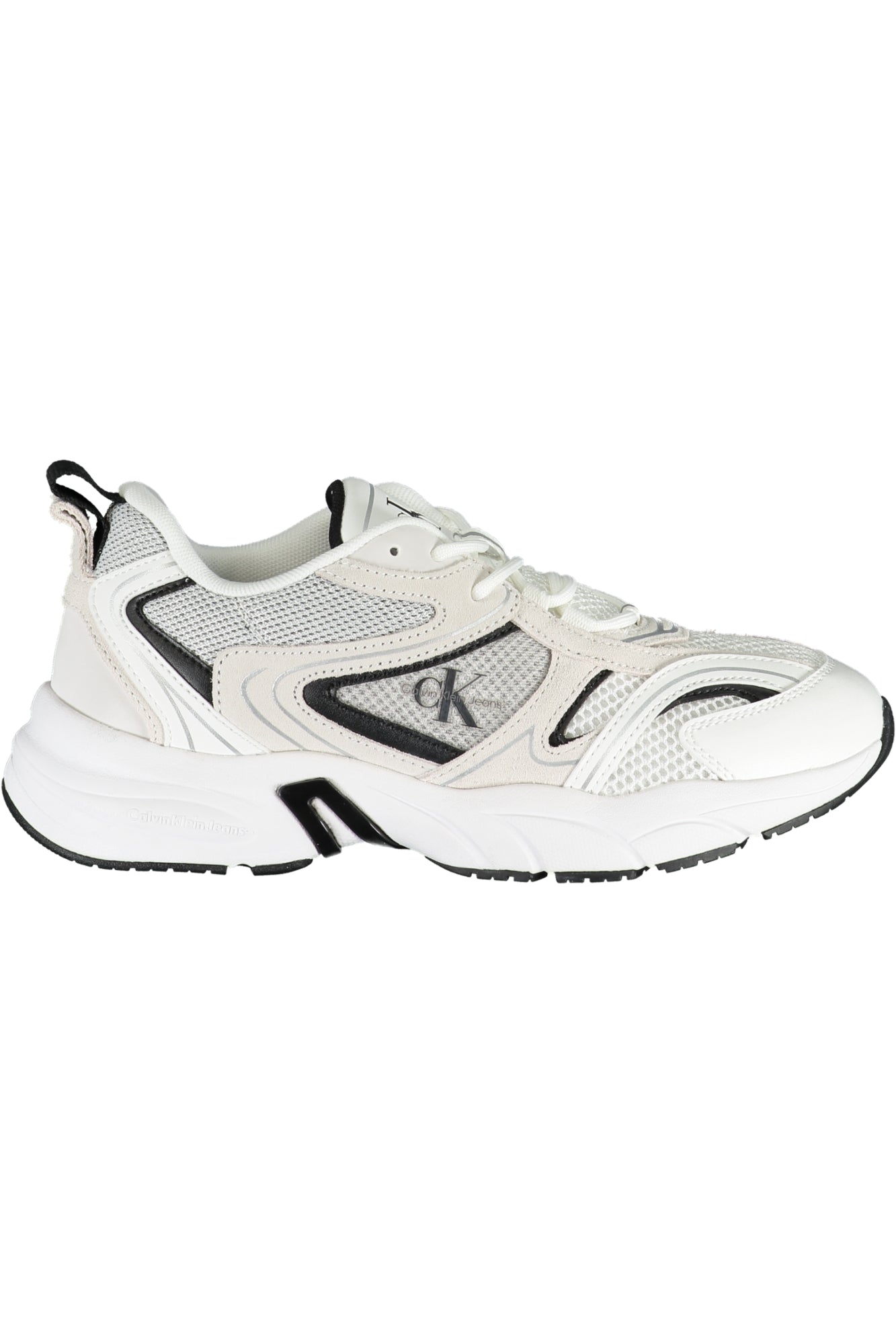 YW0YW00891F_BI01W – Moderner Damen-Sportschuh in Weiß mit kontrastreichen Details – Größe: 41, 39 – Farbe: Bianco
