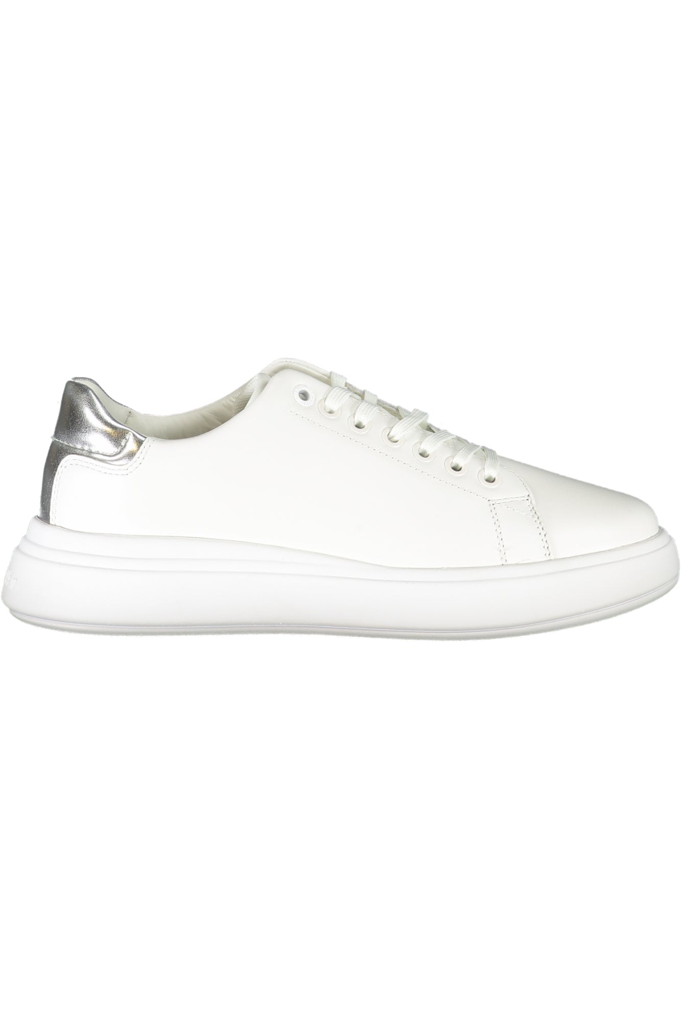 HW0HW02005_BI0K6 – Damen-Sneaker Weiß mit Kontrastdetails & Druck aus 50% recyceltem Leder – Größe: 36, 37, 38, 39, 40, 41 – Farbe: Bianco