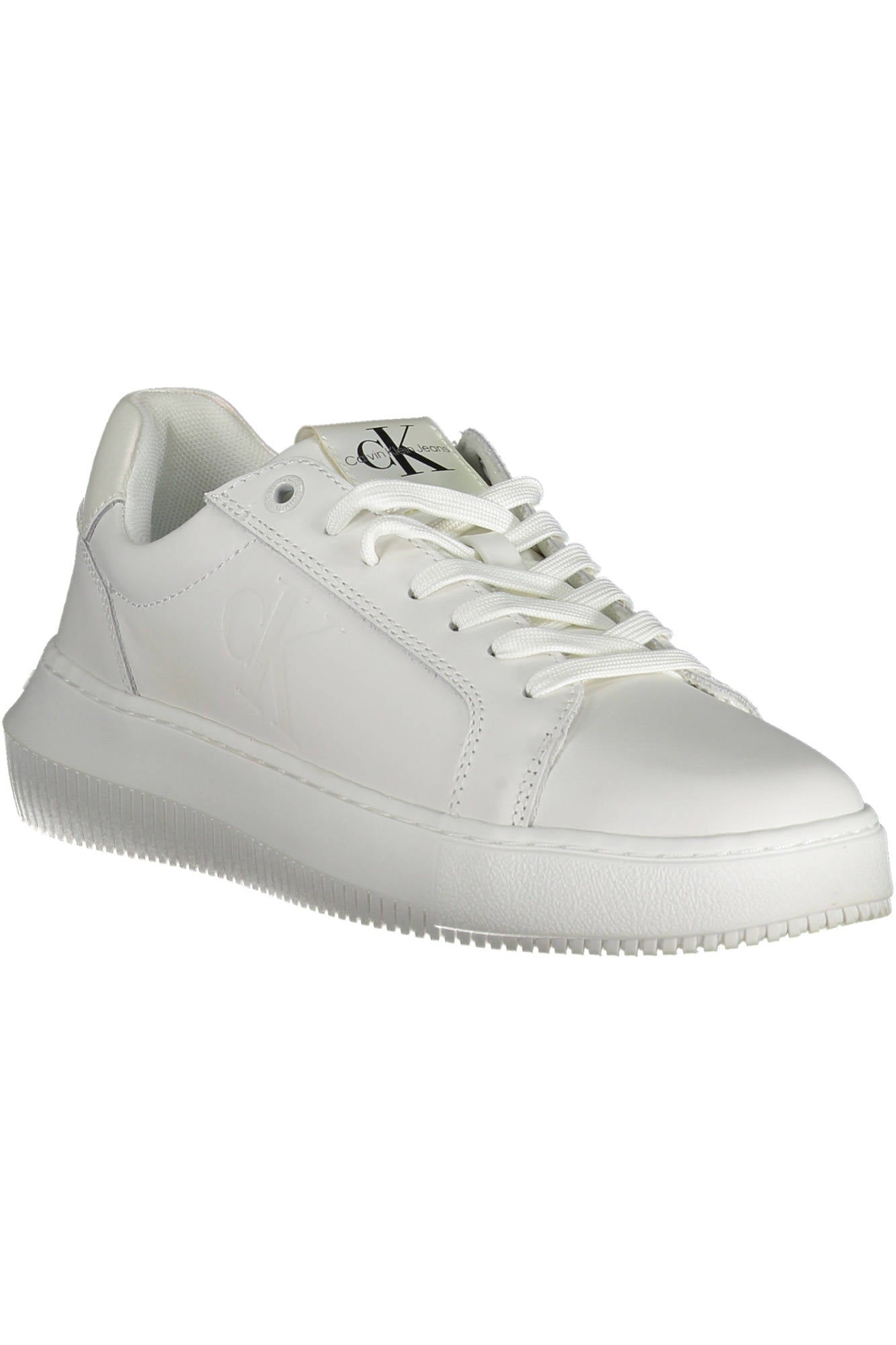 YW0YW01202F_BIANCO_01T – Damen Sportschuh Weiß mit Kontrast und Logo – Stilvoll und Bequem – Größe: 36, 39, 40, 41 – Farbe: Bianco