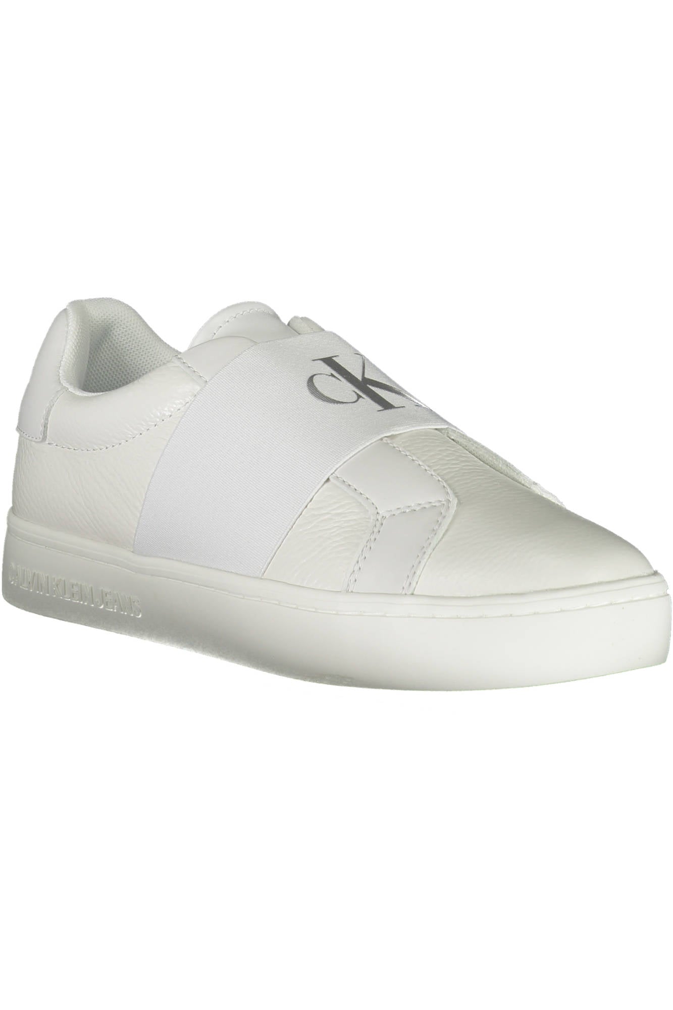 YW0YW00776F_BIANCO_0LB – Weiße Damensportschuhe mit Elastik und modernem Print-Design – Größe: 41, 38, 39, 40 – Farbe: Bianco