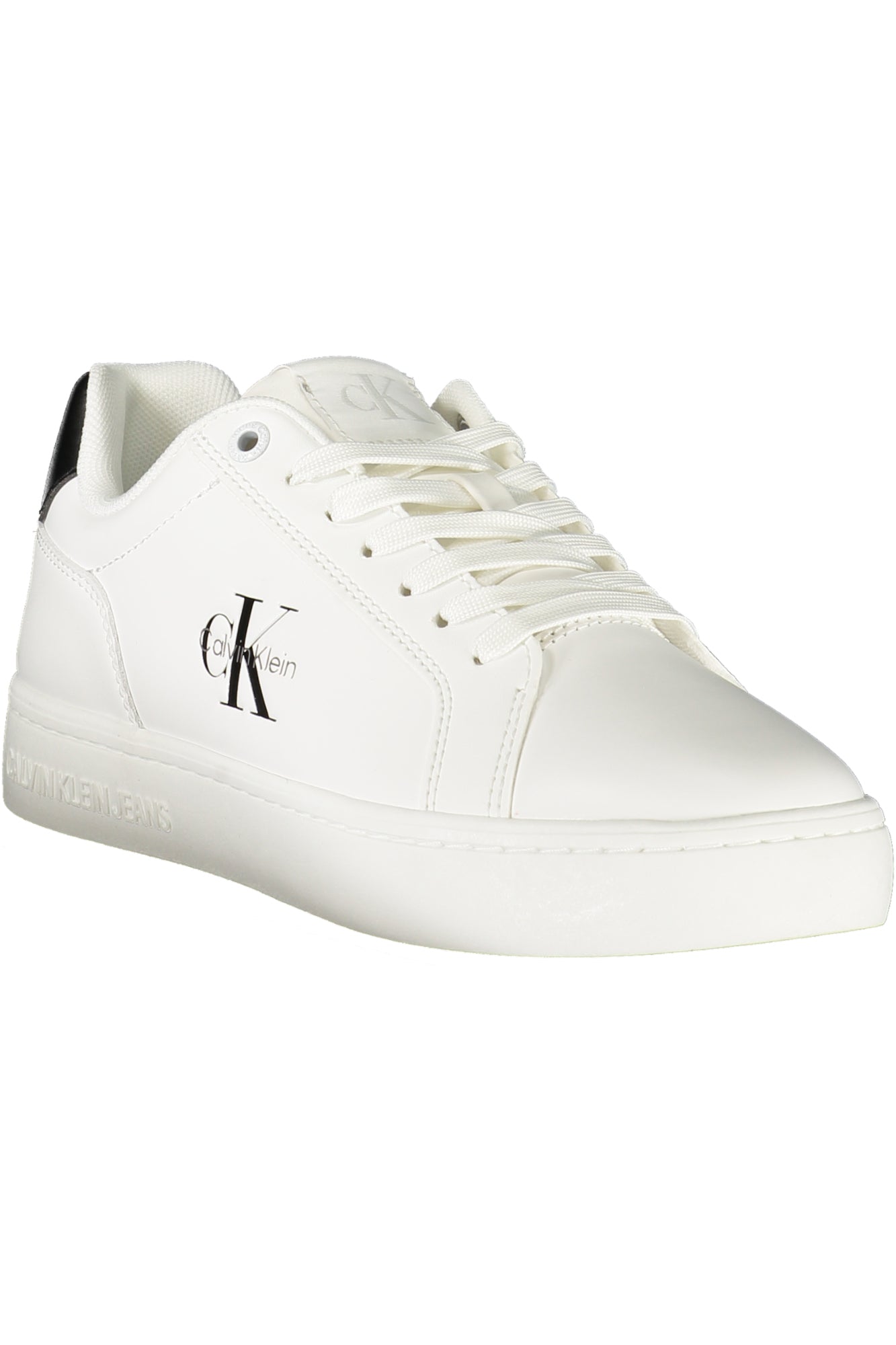 YW0YW01902_BI01W – Elegante weiße Damen-Sneaker mit Kontrasten und herausnehmbarer Sohle – Größe: 36, 37, 38, 39, 40, 41 – Farbe: Bianco
