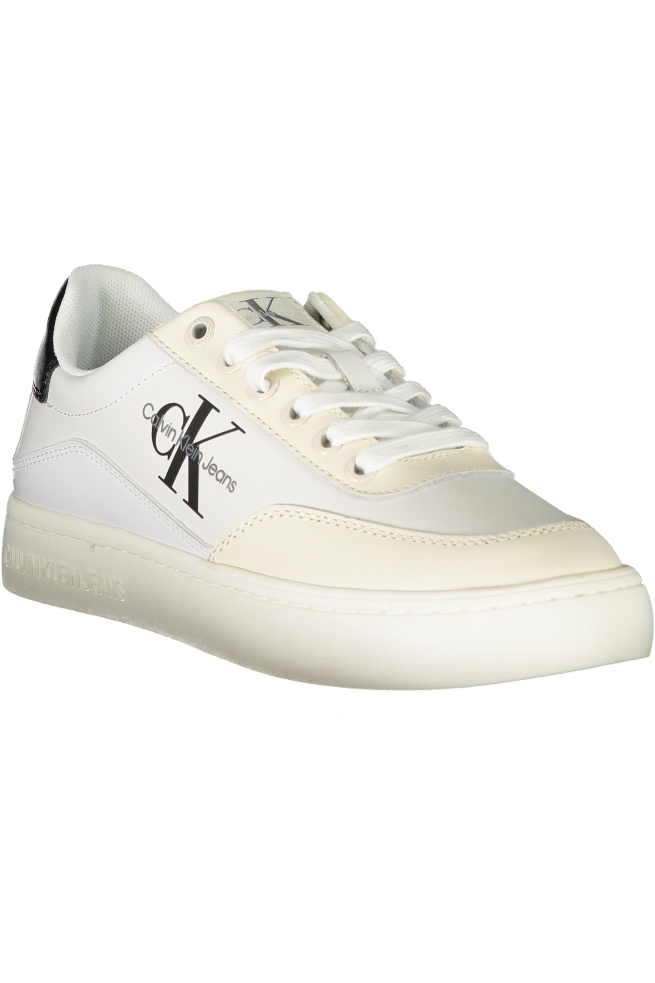 YW0YW01296_BI01W – Damen Sportschuh Weiß: Nachhaltig mit recyceltem Material & Kontrasten – Größe: 36, 37, 38, 39, 40, 41 – Farbe: Bianco