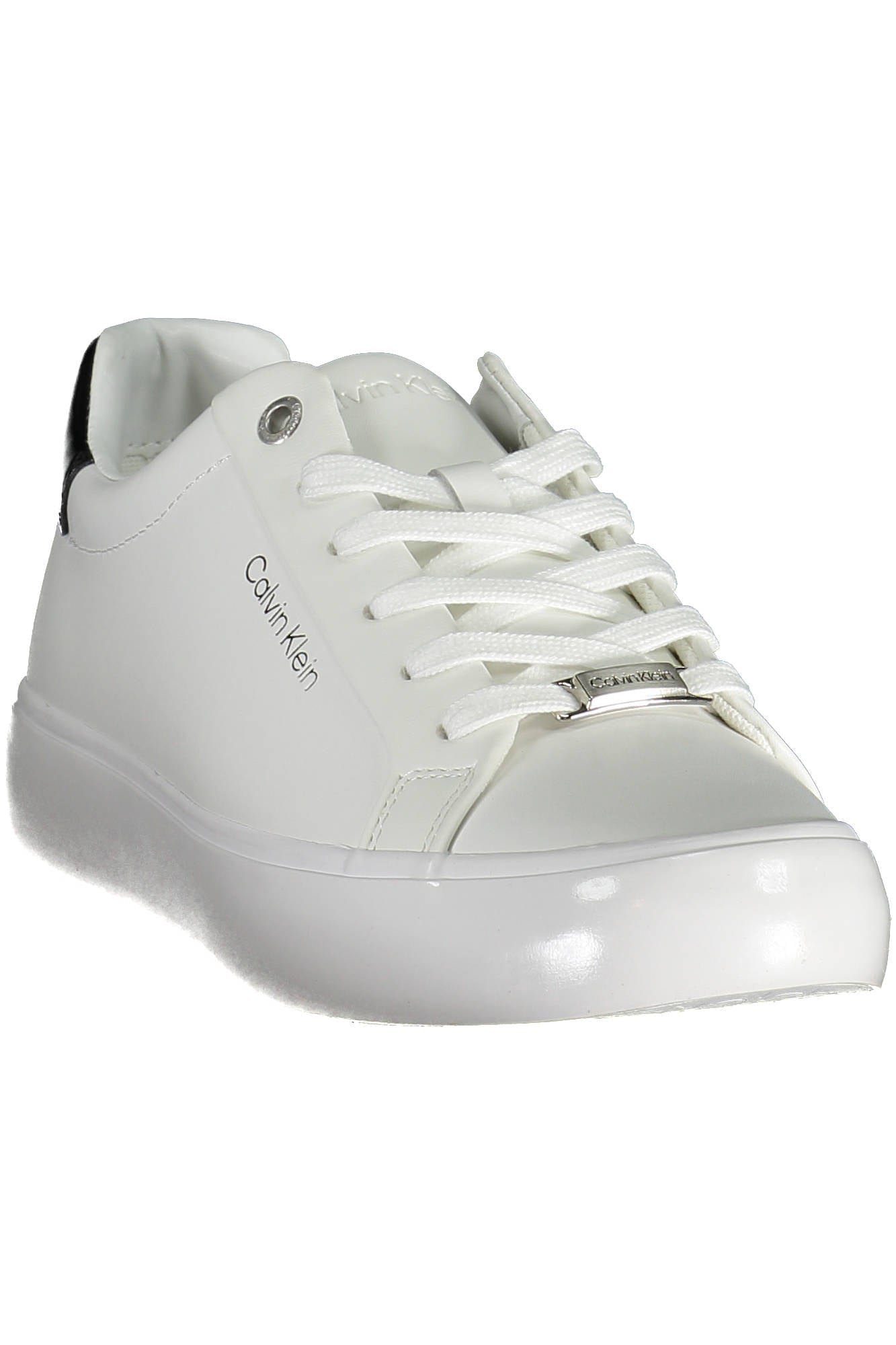 HW0HW01406F_BIANCO_YBR – Weißer Damensneaker mit Logo & recyceltem Material, kontrastreiche Details – Größe: 37, 38, 39, 40, 41, 36 – Farbe: Bianco