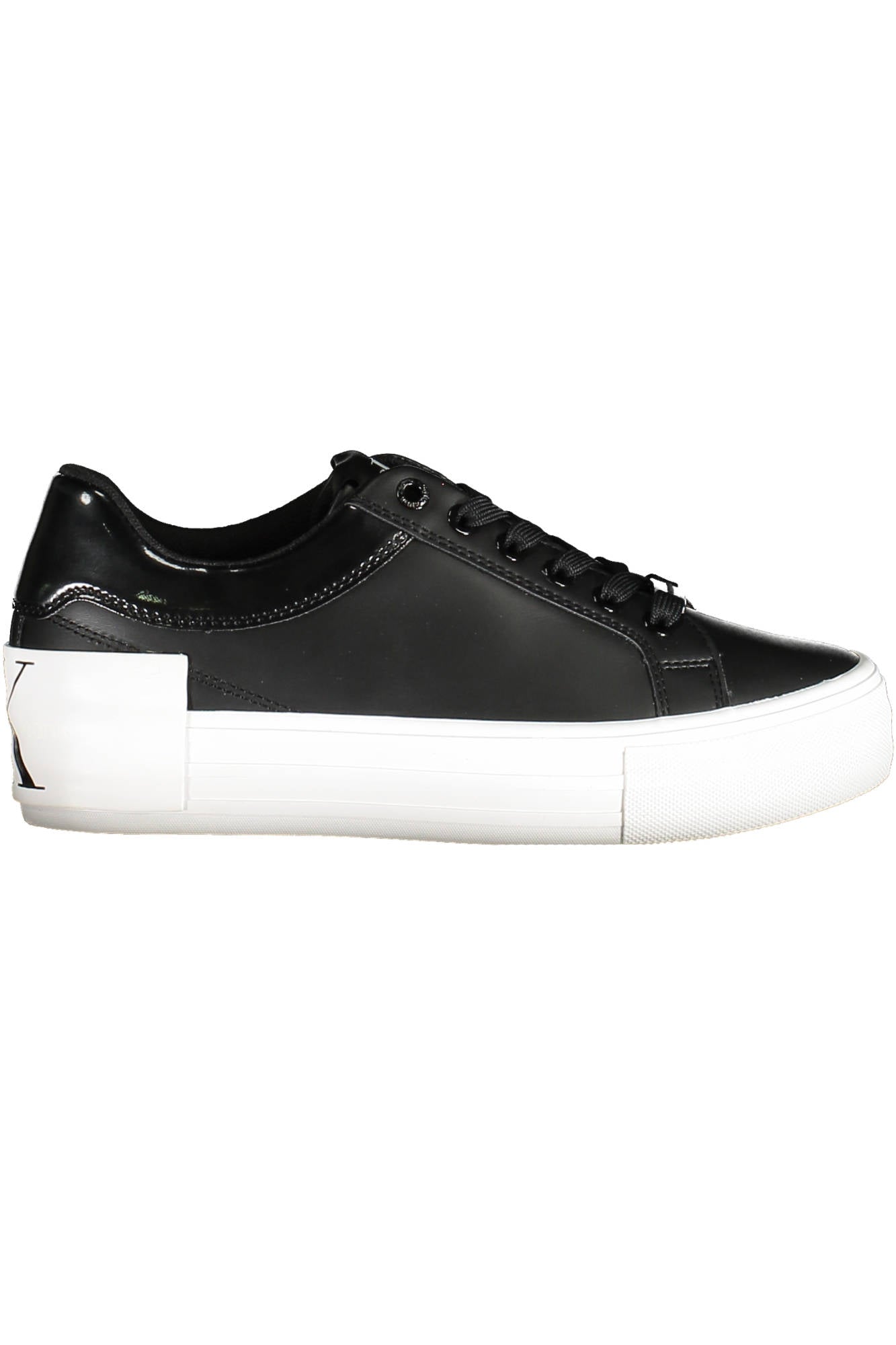YW0YW00867F_NERO_BDS – Damen Sportschuh: Schwarzer Plateau-Sneaker mit recyceltem Polyester – Größe: 36, 38, 41 – Farbe: Nero