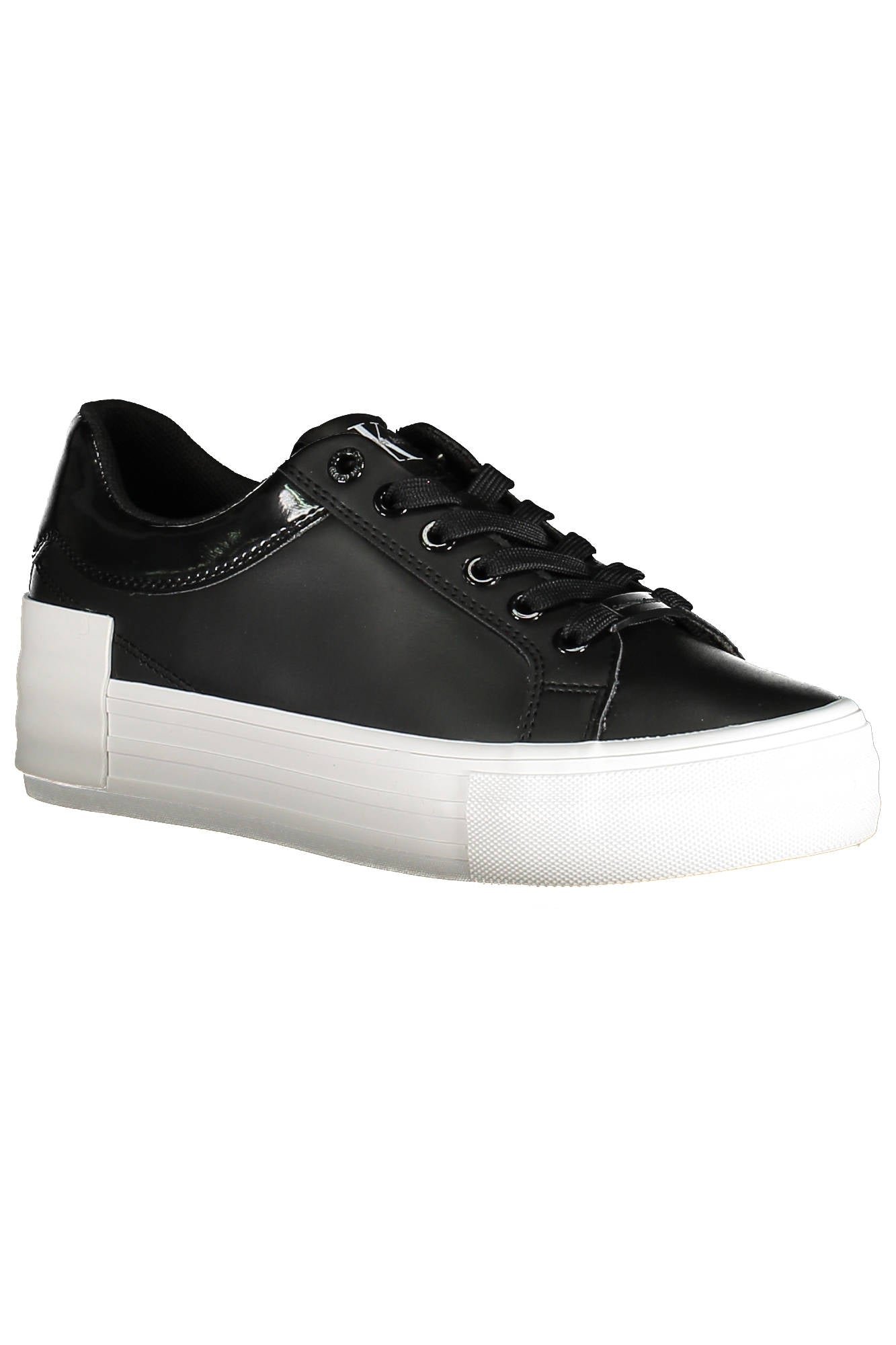 YW0YW00867F_NERO_BDS – Damen Sportschuh: Schwarzer Plateau-Sneaker mit recyceltem Polyester – Größe: 36, 38, 41 – Farbe: Nero