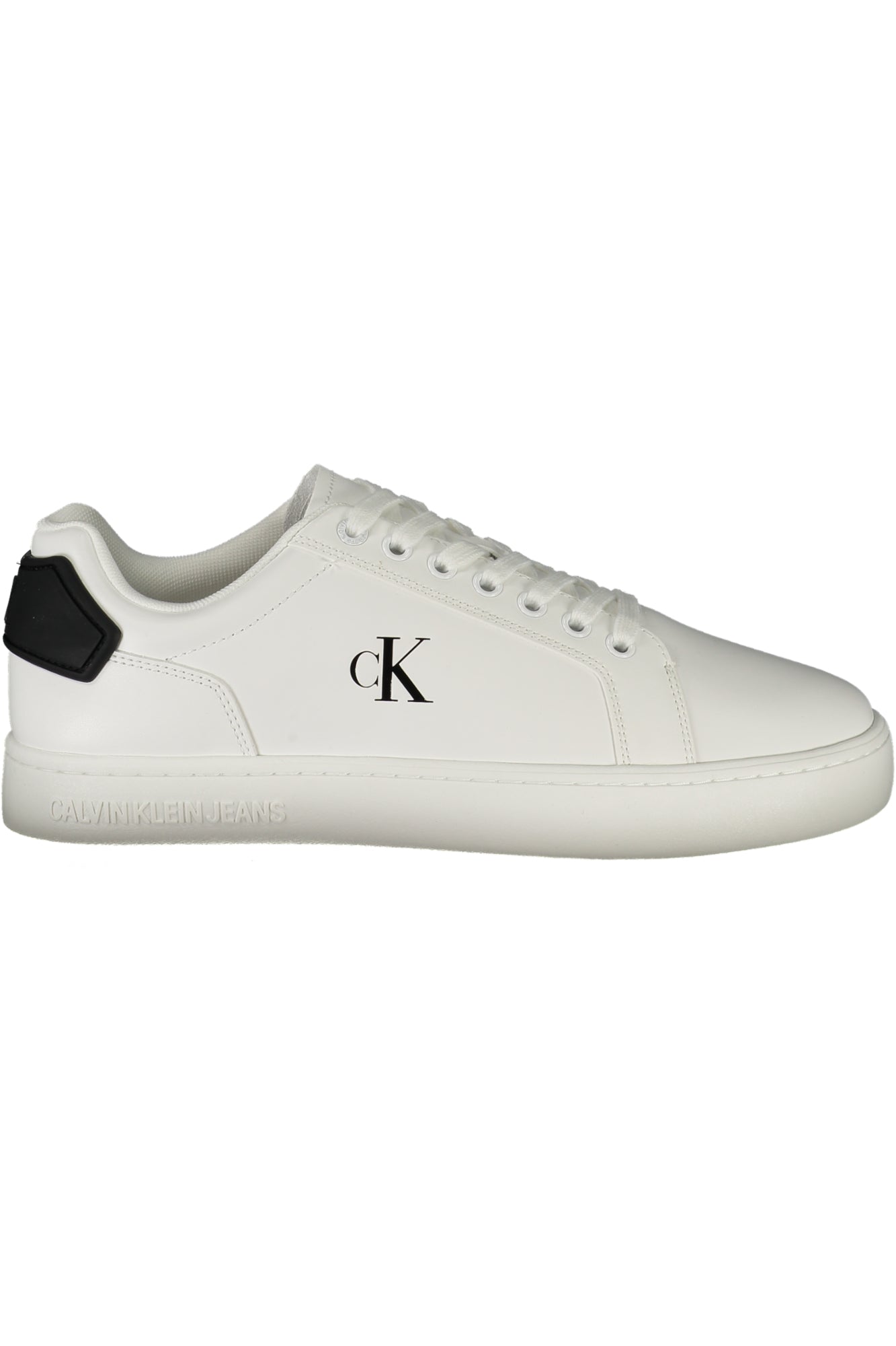 YM0YM01297_BI01W – Stylischer Herren Sneaker in Weiß mit Kontrastdetails und Komfortsohle – Größe: 40, 41, 42, 43, 44, 45 – Farbe: Bianco