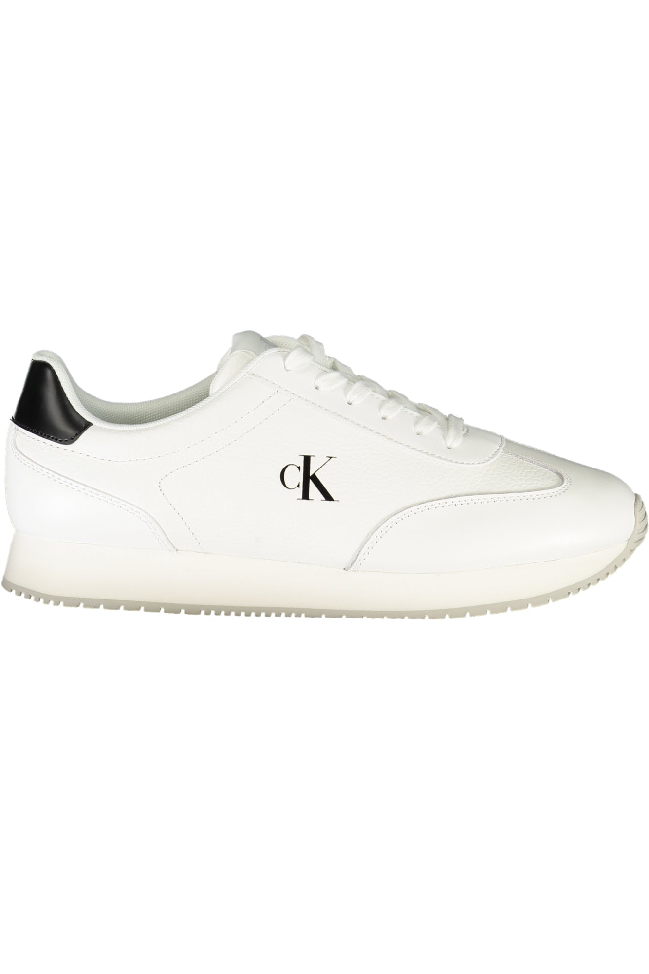 YM0YM01187_BI01W – Moderner Herren-Sportschuh in Weiß mit Kontrastdetails und Logo – Größe: 40, 41, 42, 43, 44, 45 – Farbe: Bianco