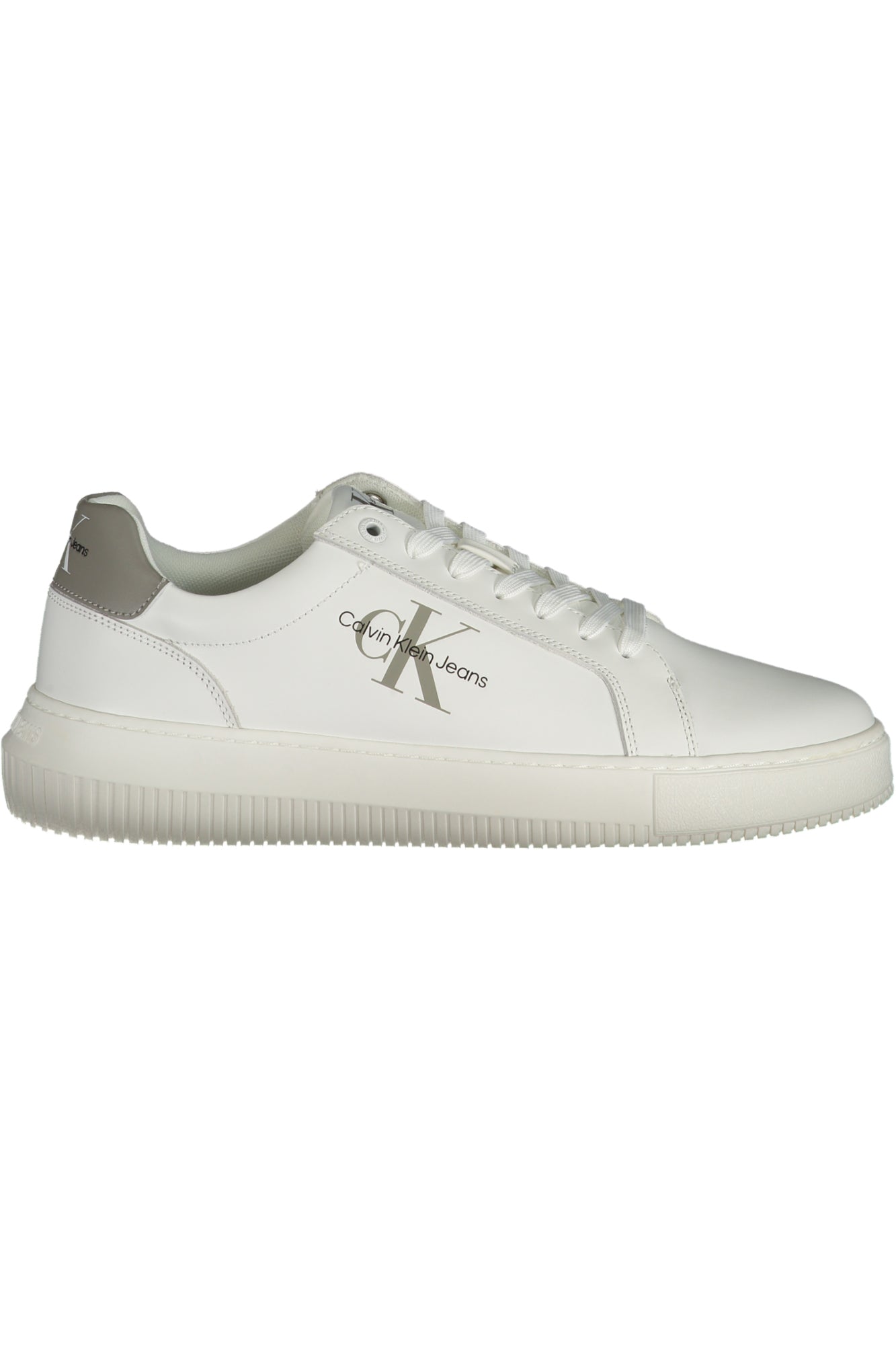 YM0YM00681_BI02S – Herren Sportschuh Weiß mit Kontrastdetails & recyceltem Gummi – Größe: 40, 41, 42, 43, 44, 45, 46 – Farbe: Bianco