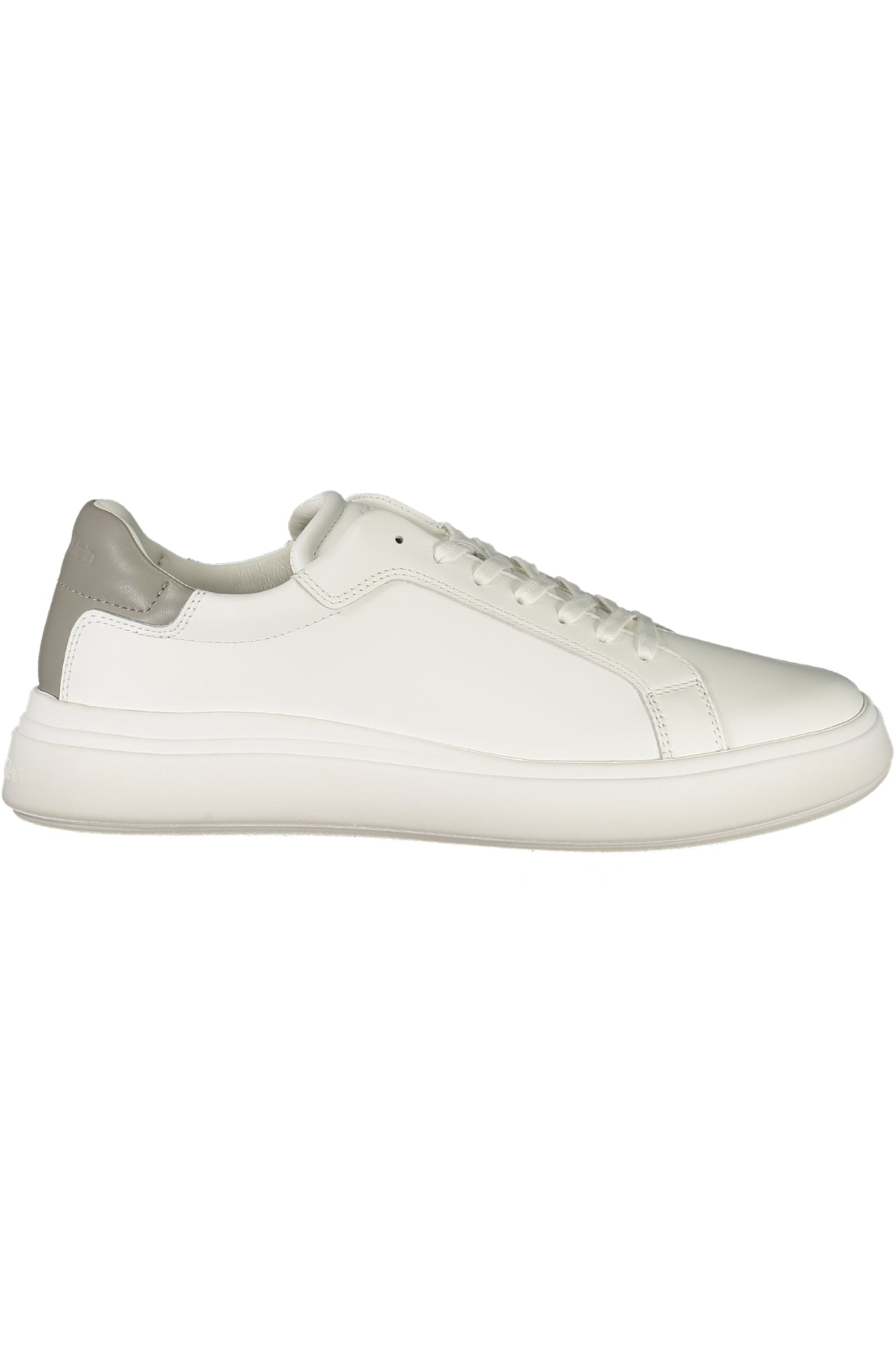 HM0HM01016_BI0LH – Weiße Herren-Sneaker mit grauen Details und herausnehmbarem Fußbett – Größe: 40, 41, 42, 43, 44, 45, 46 – Farbe: Bianco